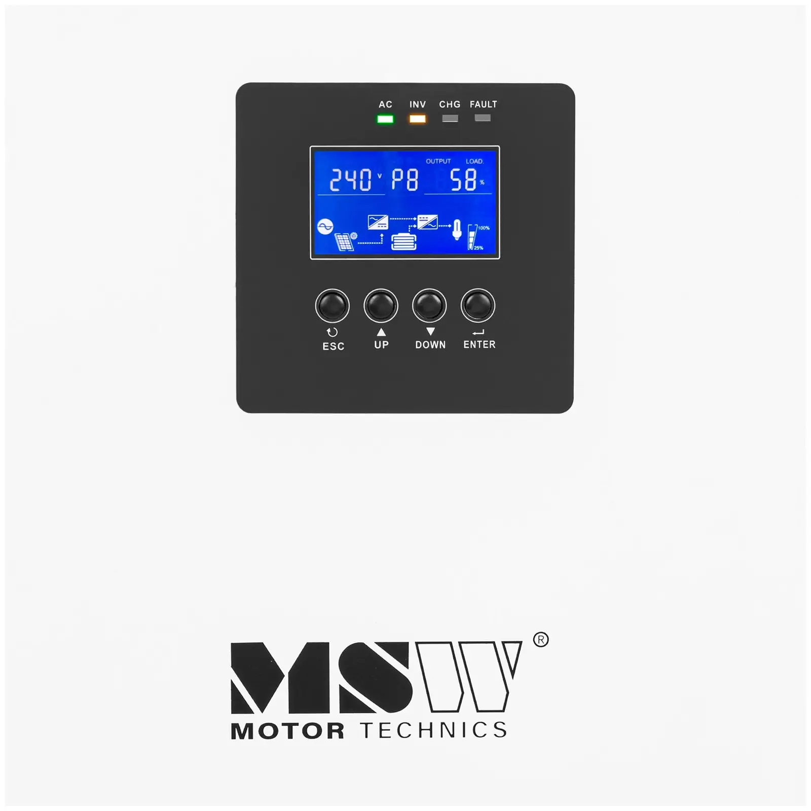 MPPT měnič - Off-Grid - 5 kW - 88% účinnost (Frekvence [Hz]: 50/60)