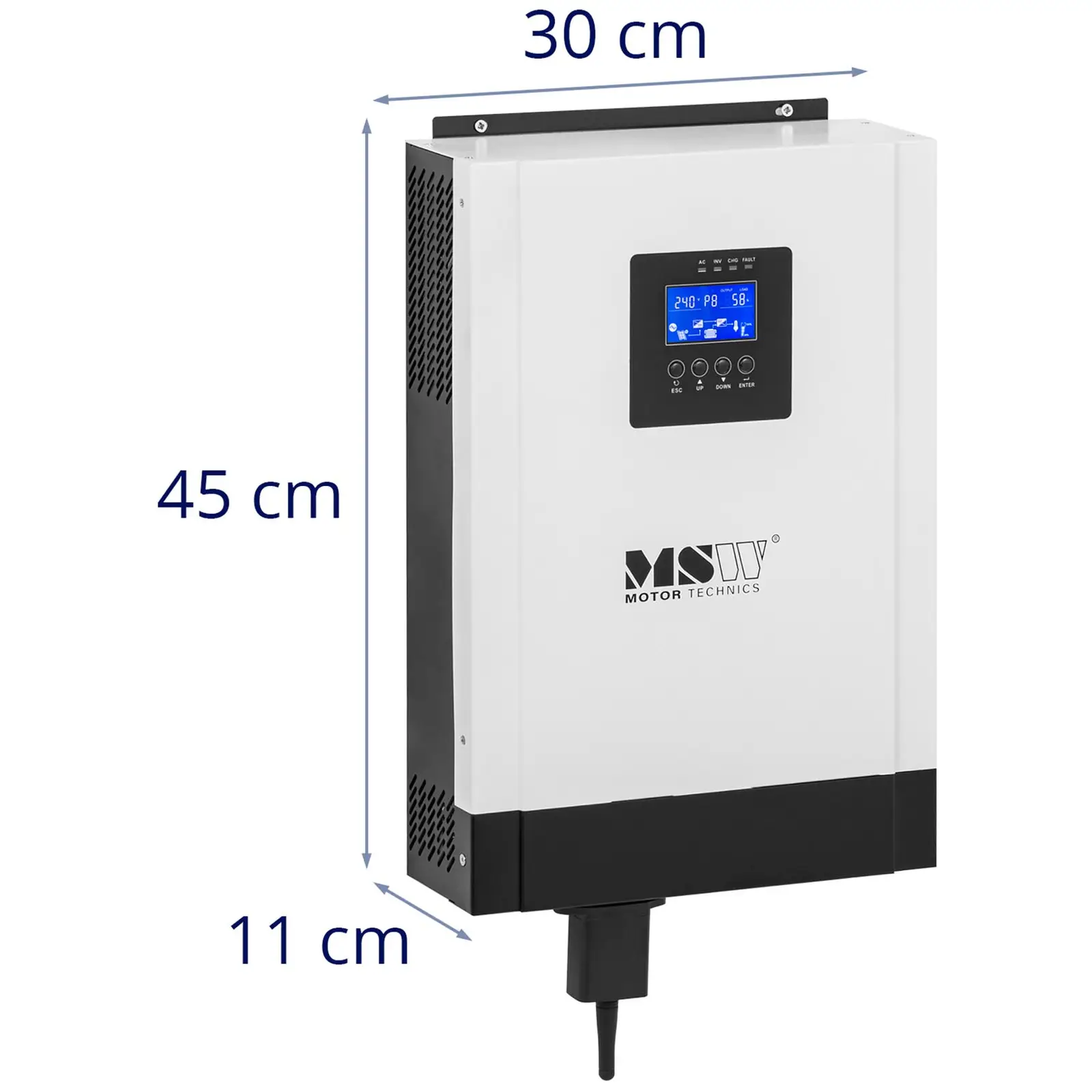 Inverteris - MPPT - ne elektros tinkle - 5 kW - 88 % efektyvumas