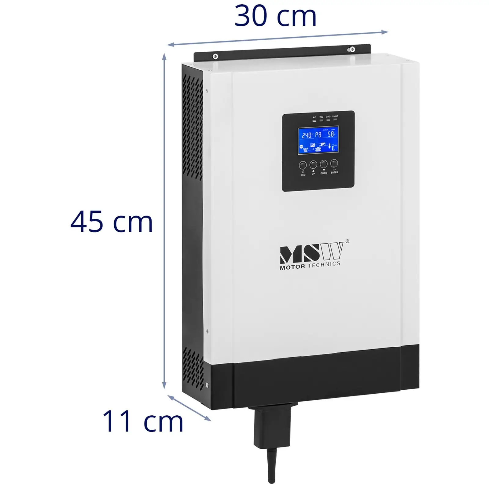 MPPT měnič - Off-Grid - 5 kW - 88% účinnost (Maximální výkon solárního panelu [W]: 5000)