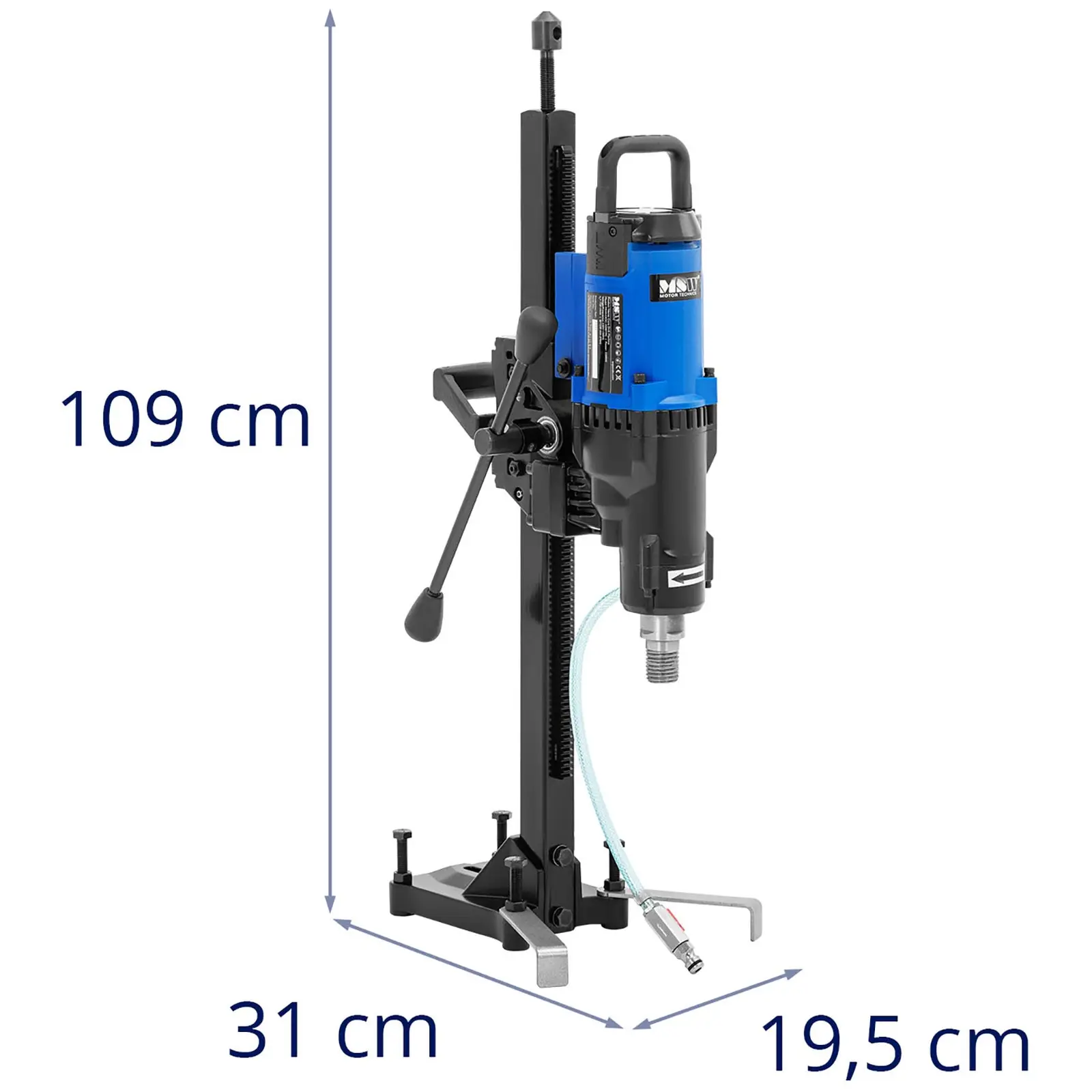 Jadrová vŕtačka so stojanom - 3200 W - 750 ot./min