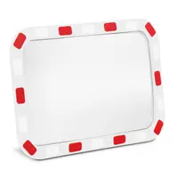 Espelho de segurança - 40 x 80 x 8 cm - 130° - retangular