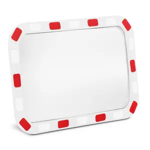 Espelho de segurança - 40 x 80 x 8 cm - 130° - retangular