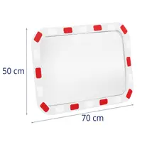 Dopravné zrkadlo - 40 x 80 x 8 cm - 130° - obdĺžnikové