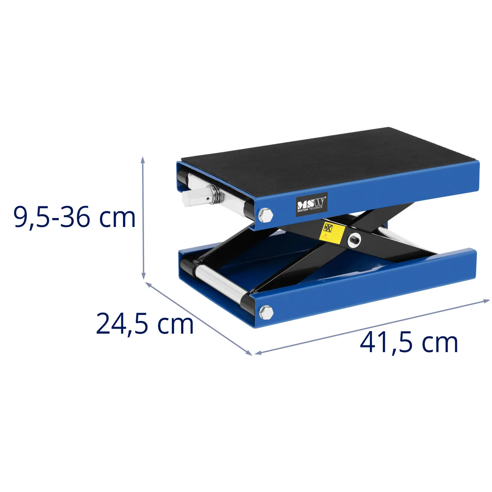 Lève moto - manuel - 360 mm - 500 kg (Couleur(s): Noir)