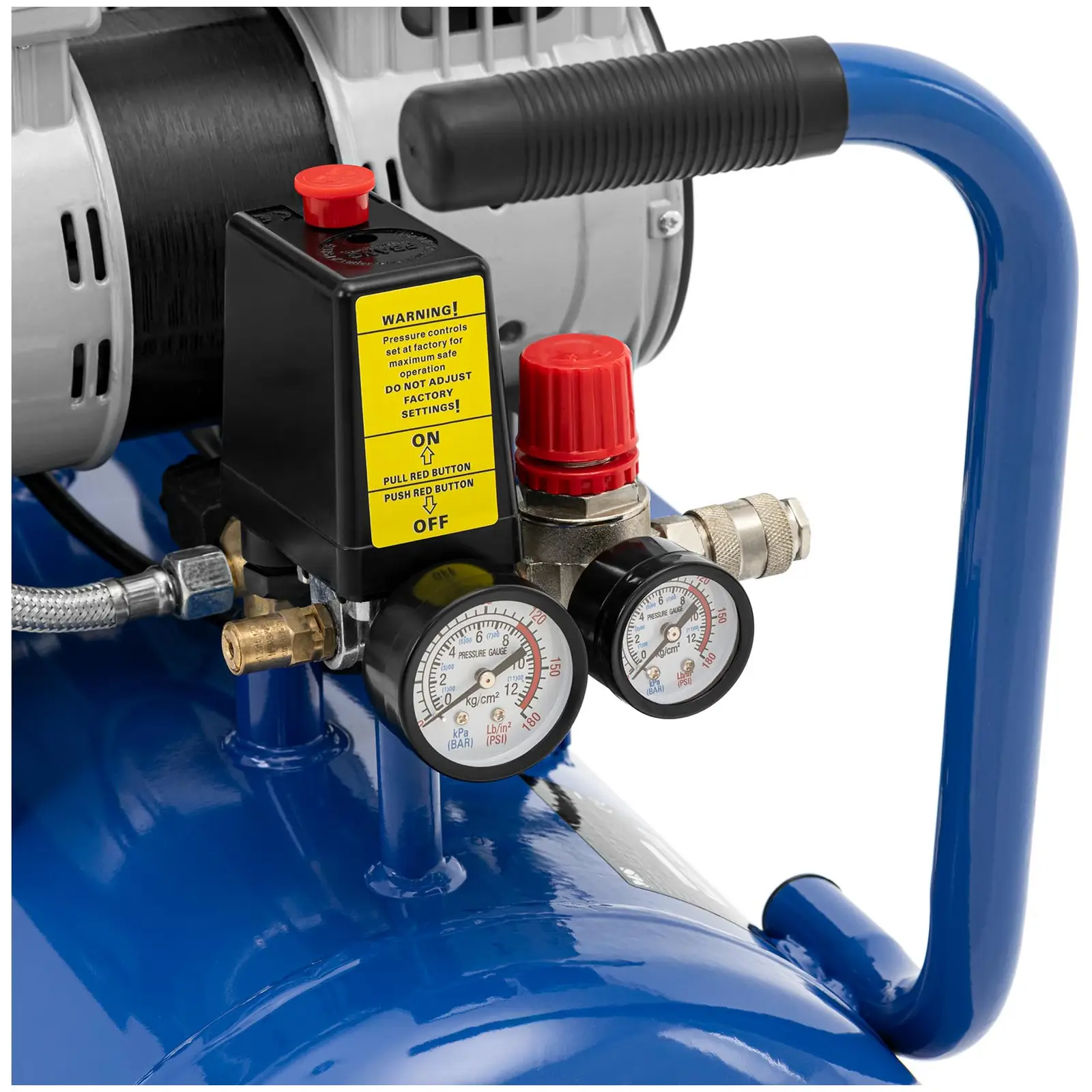 Bezolejový kompresor - 50 l - 2 x 750 W (Maximální výkon: 1.5 kW)