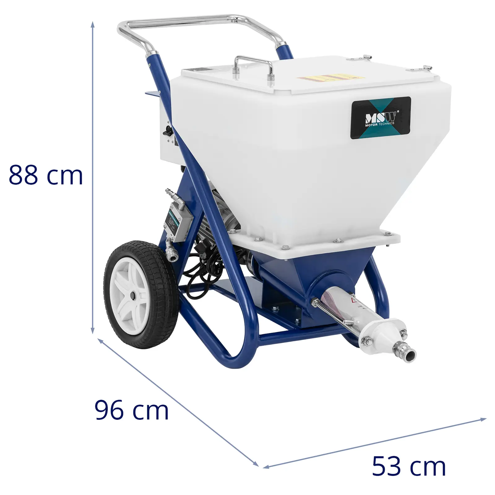 Mașină de tencuit - 20 bar - 40 litri - 15 l/min - 2200 W (Tipul de alimentare electrică: Rețea)