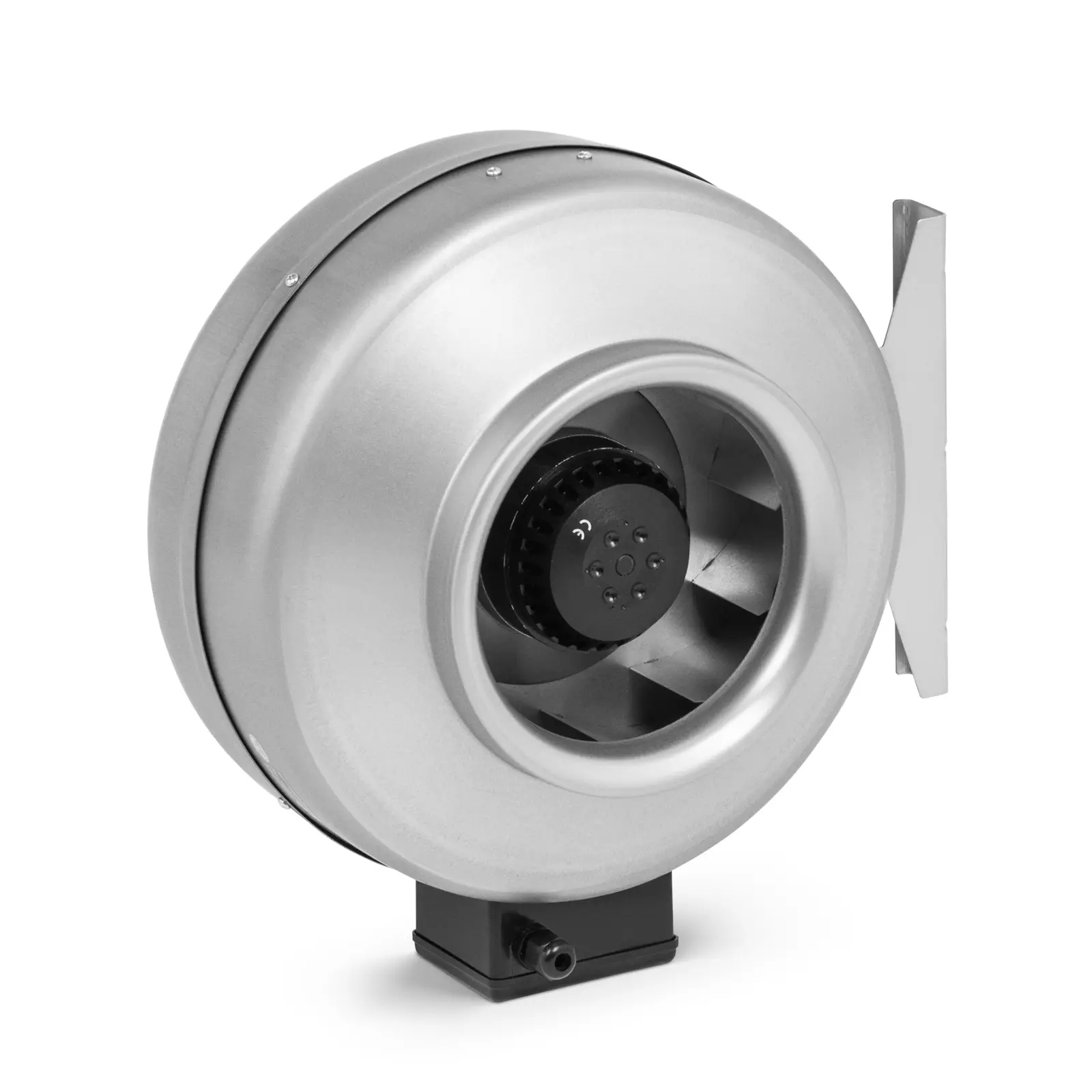 Ventilateur radial - 1 000 m³/h - 2 592 tr/min - Sortie Ø 200 mm - Acier galvanisé