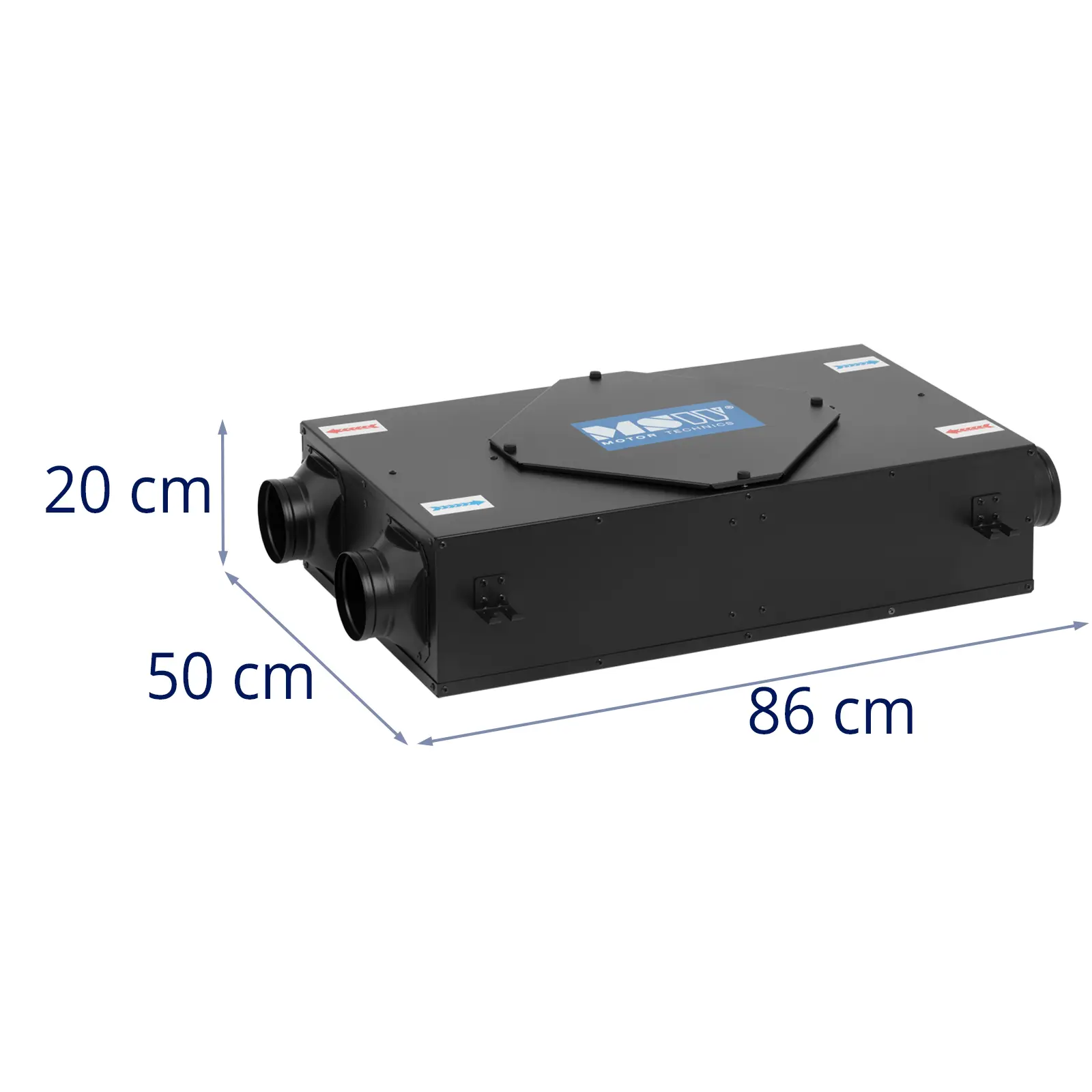 Scambiatore di calore aria - 210 m³/h - 70 m² - Modulo al grafene