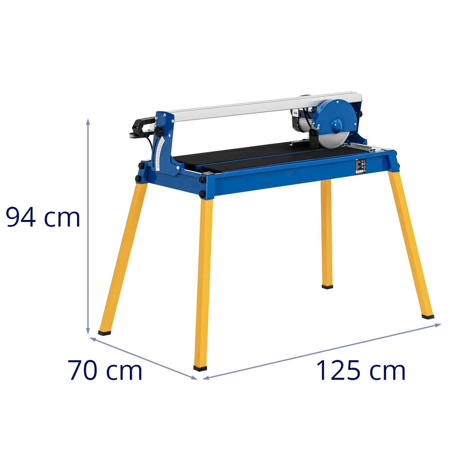 Tagliapiastrelle elettrico - 950 W - 2950 giri/min - 0 - 45° - Ad acqua (Spessore della lama: 2.4 mm)