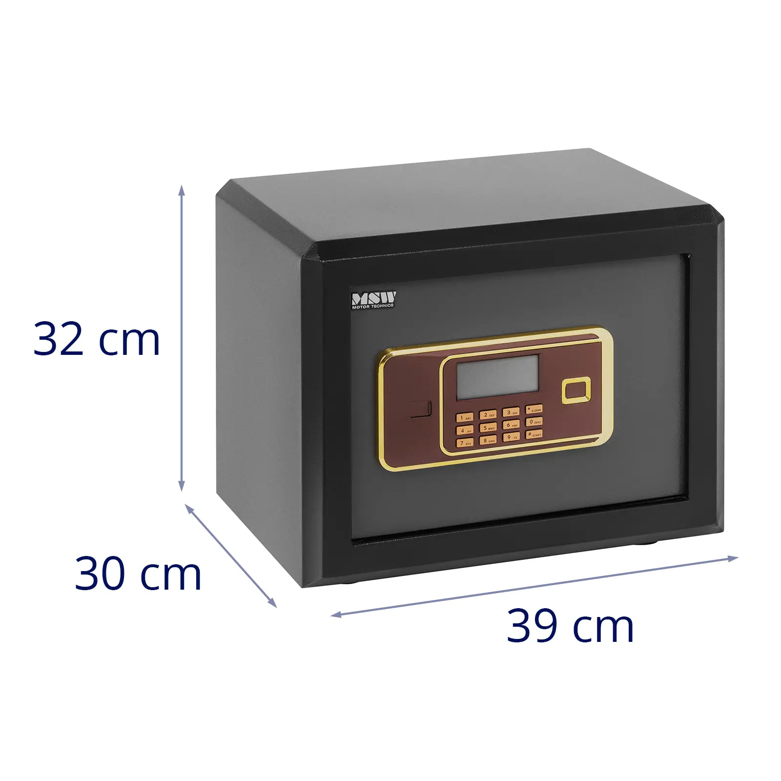 Occasion Coffre-fort ignifuge - 39 x 30 x 32 cm - numérique - 2 clés