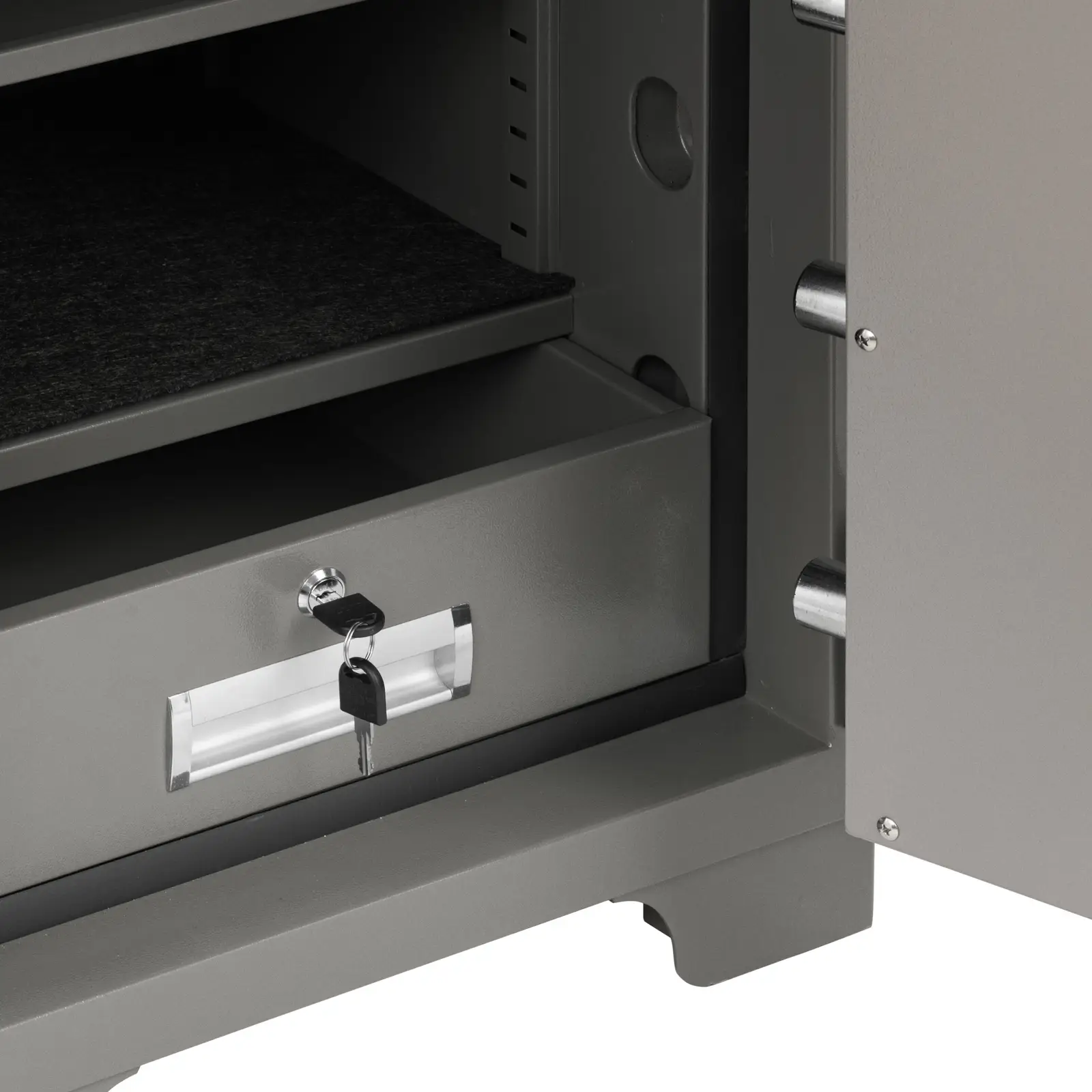 Fireproof Safe - 52.5 x 50 x 67 cm - drawer - 4 castors