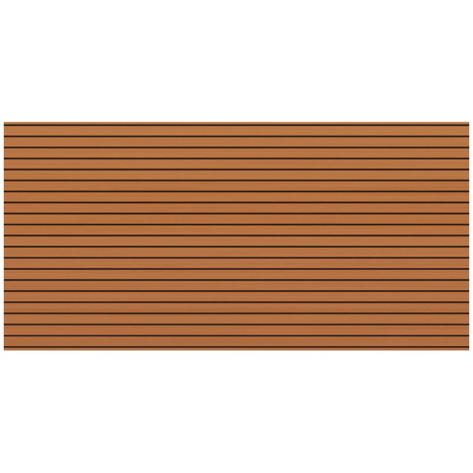 Veneen lattiamatto - 240 x 120 cm - ruskea/musta