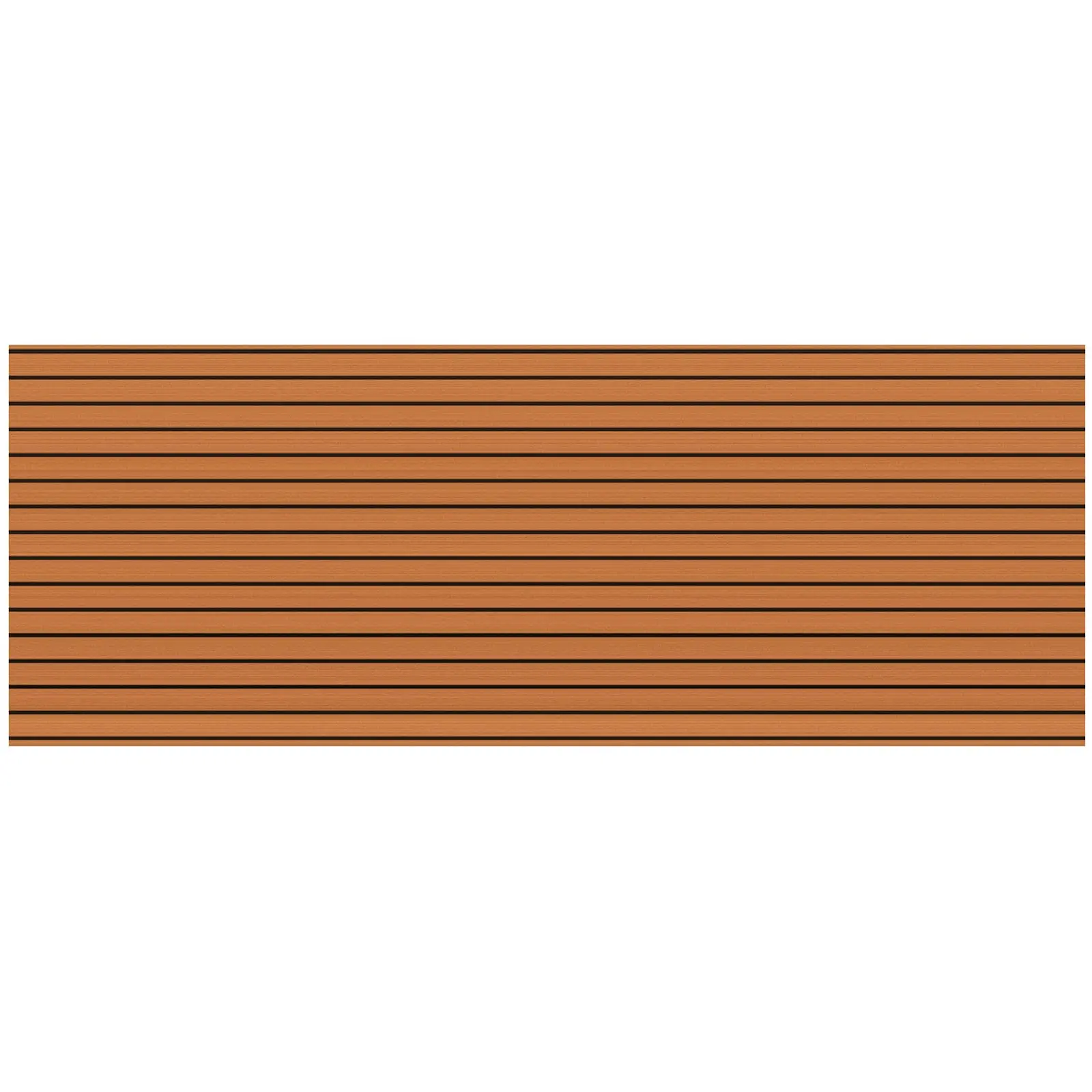 Podłoga do łodzi - 240 x 90 cm - brązowa / czarna