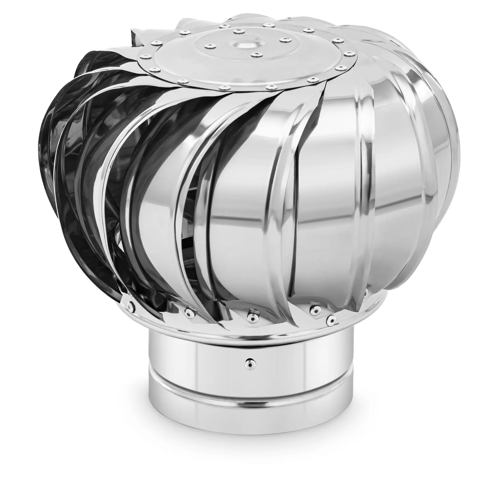 Rotating Chimney Cowl - wind-driven - stainless steel - 15 cm