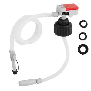 Fuel Transfer Pump - suction speed: 12 l/min - battery-operated - inlet hose length 57.5 cm - 4 adapters