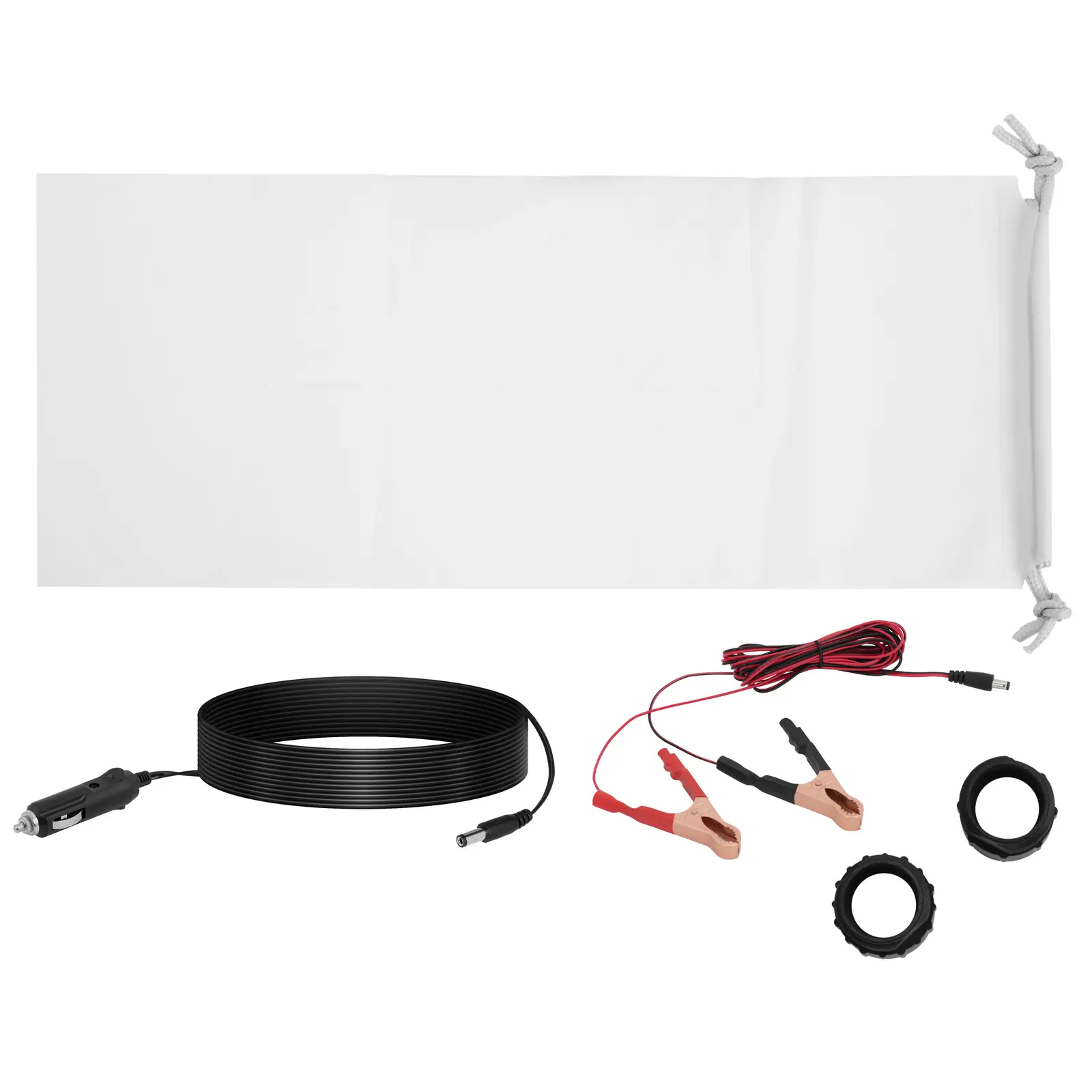 Pompe de transvasement avec accessoires - vitesse de pompage 12 l/min - longueur de tuyau d'entrée 50 cm - 3 adaptateurs (Fonctionnement sur batterie(s): Oui)