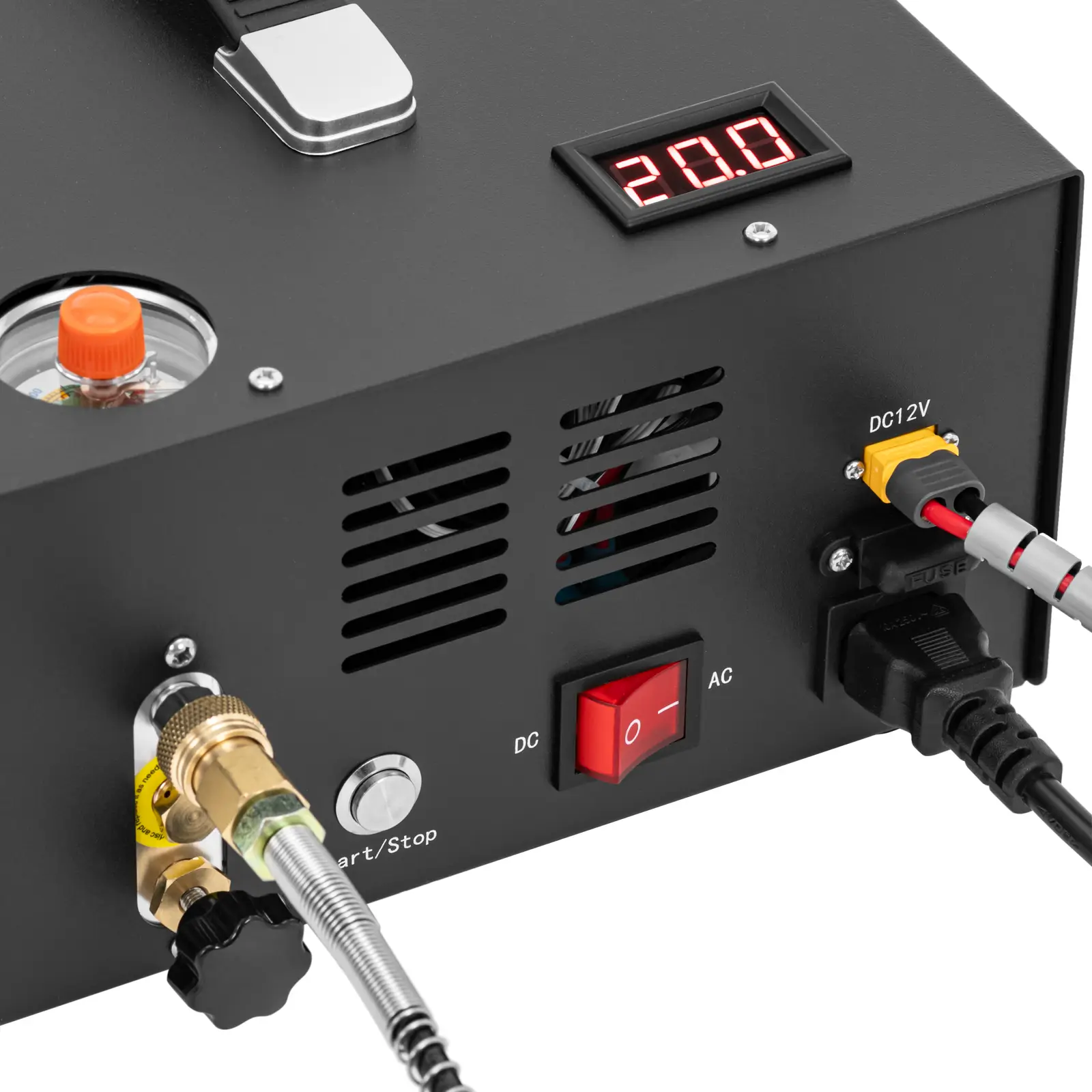 Compresseur PCP - compact - 300 bar - 12/220 V - 350 W - arrêt automatique (Sortie 12 V: Oui)