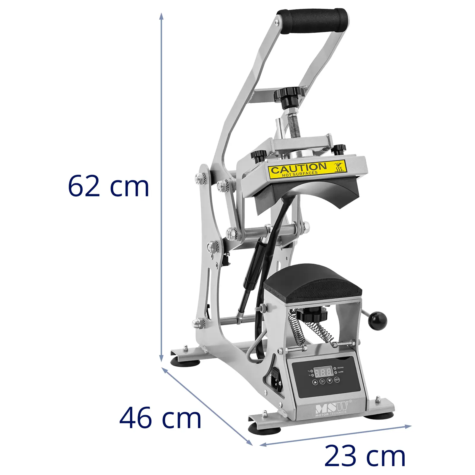 Kepspress - Upp till 250°C - LCD-skärm - Timer