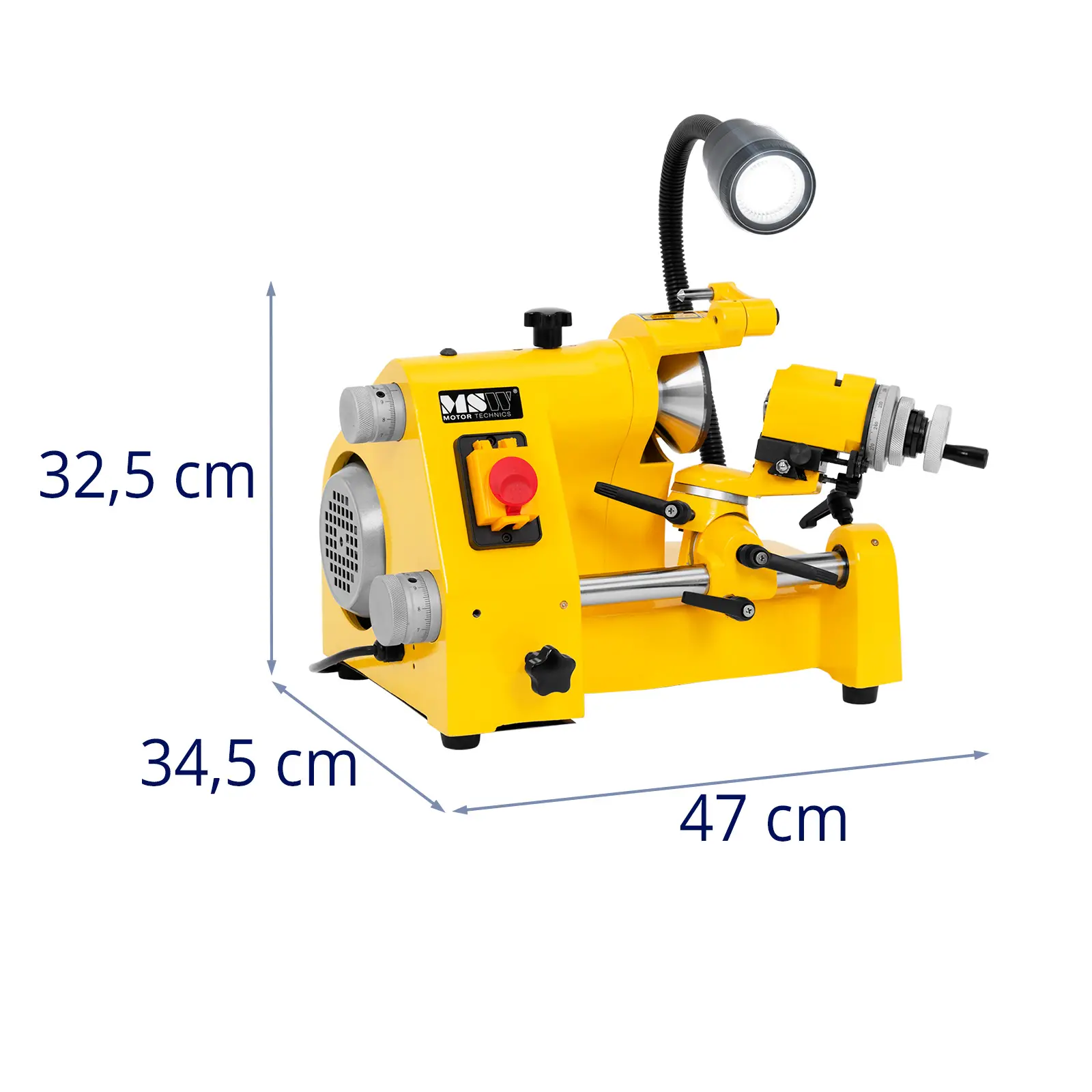 Verktøy- og kuttersliper - 240 W - 5300 rpm - vinkel 0 - 180° / 0 - 45° / 0 -25°