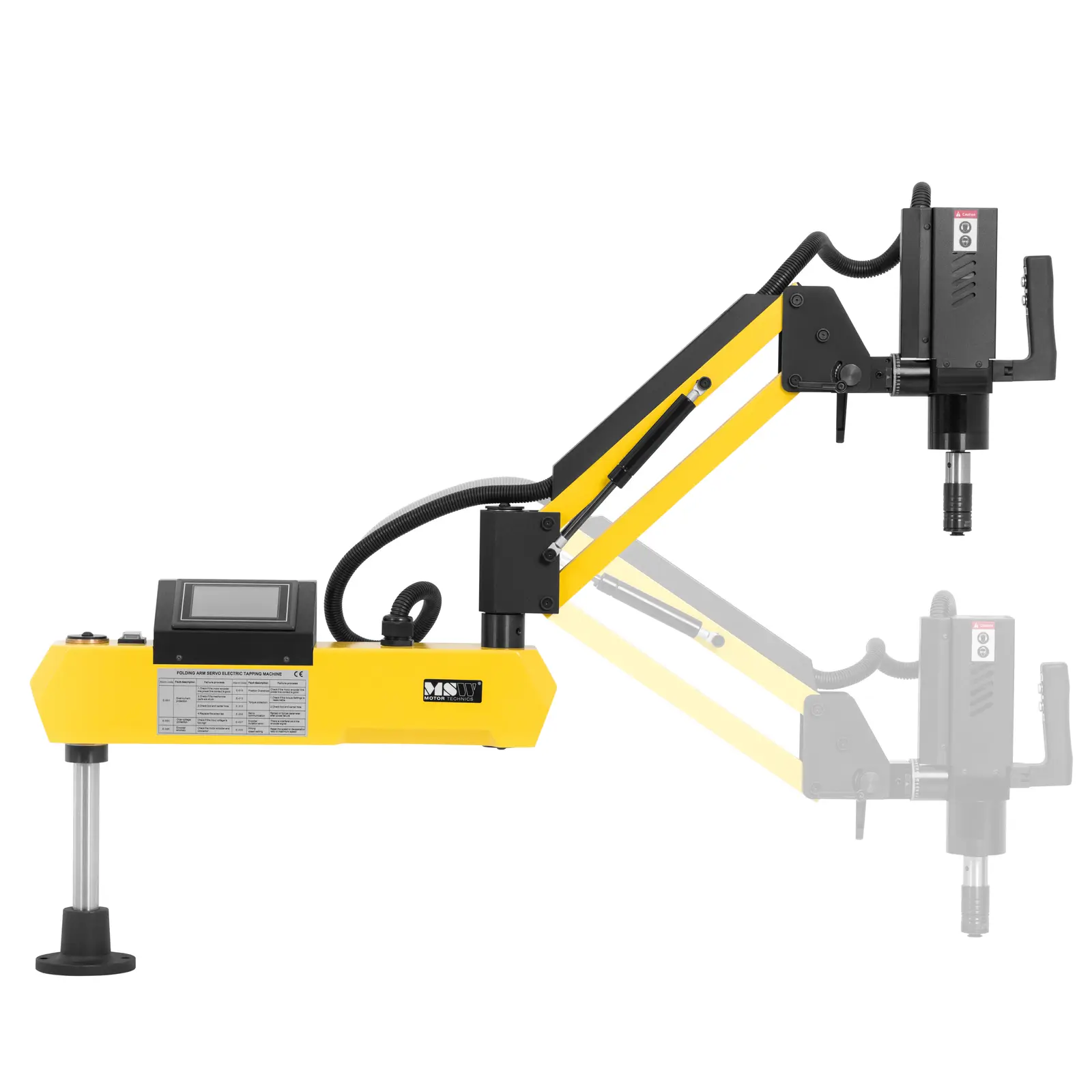 Ramię gwintujące - 600 W - 0 - 312 obr./min - M3 - M16