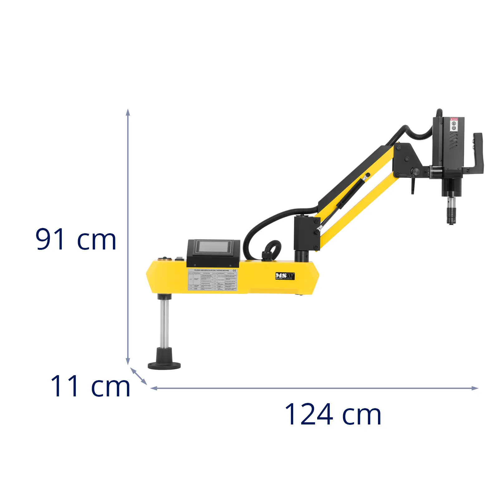 Braço de roscar - 600 W - 0 - 312 rpm - M3 - M16