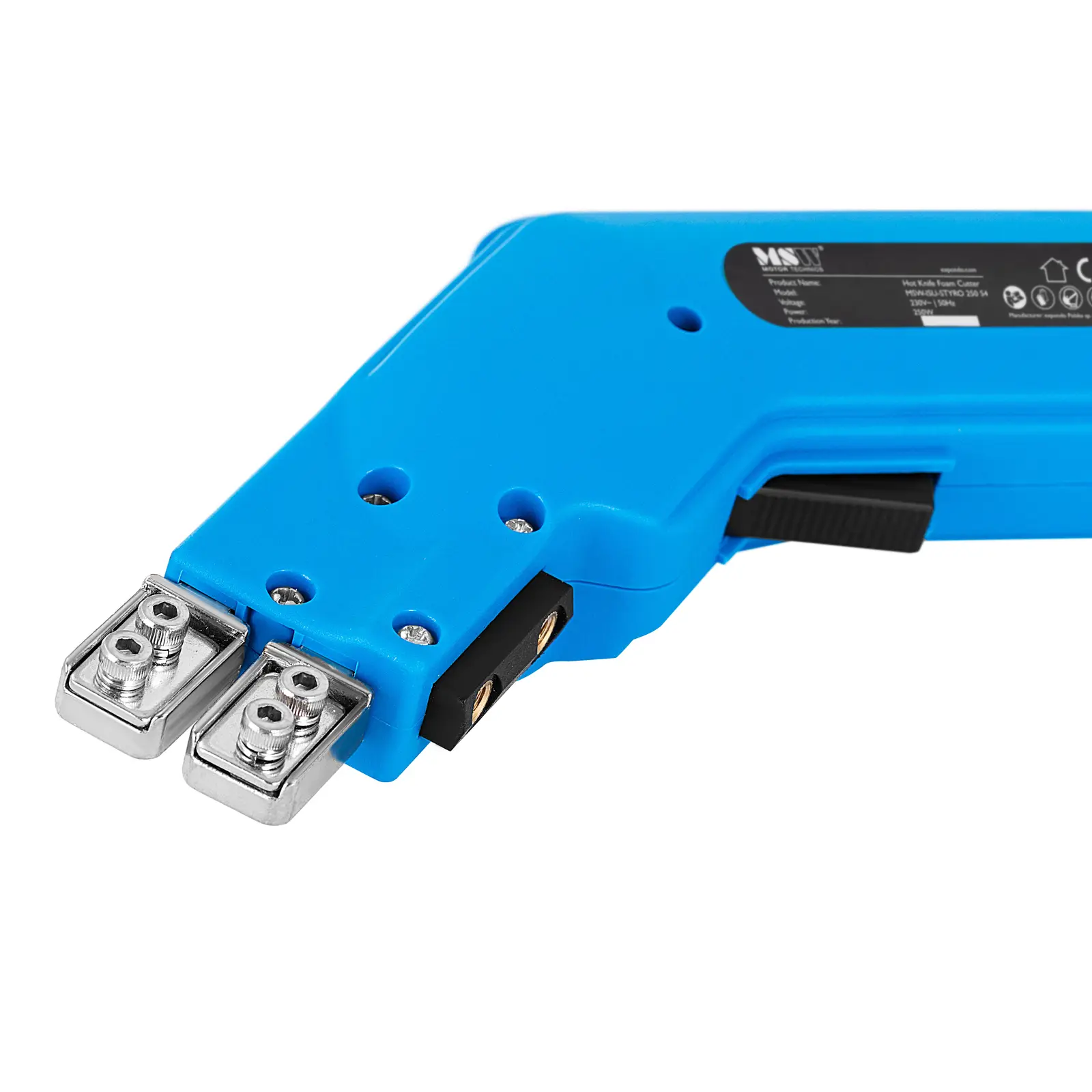 Couteau thermique - 250 W - 500 °C - jusqu'à 250 mm - avec coupe-prise & autres lames (Fonctionnement sur batterie(s): Non)