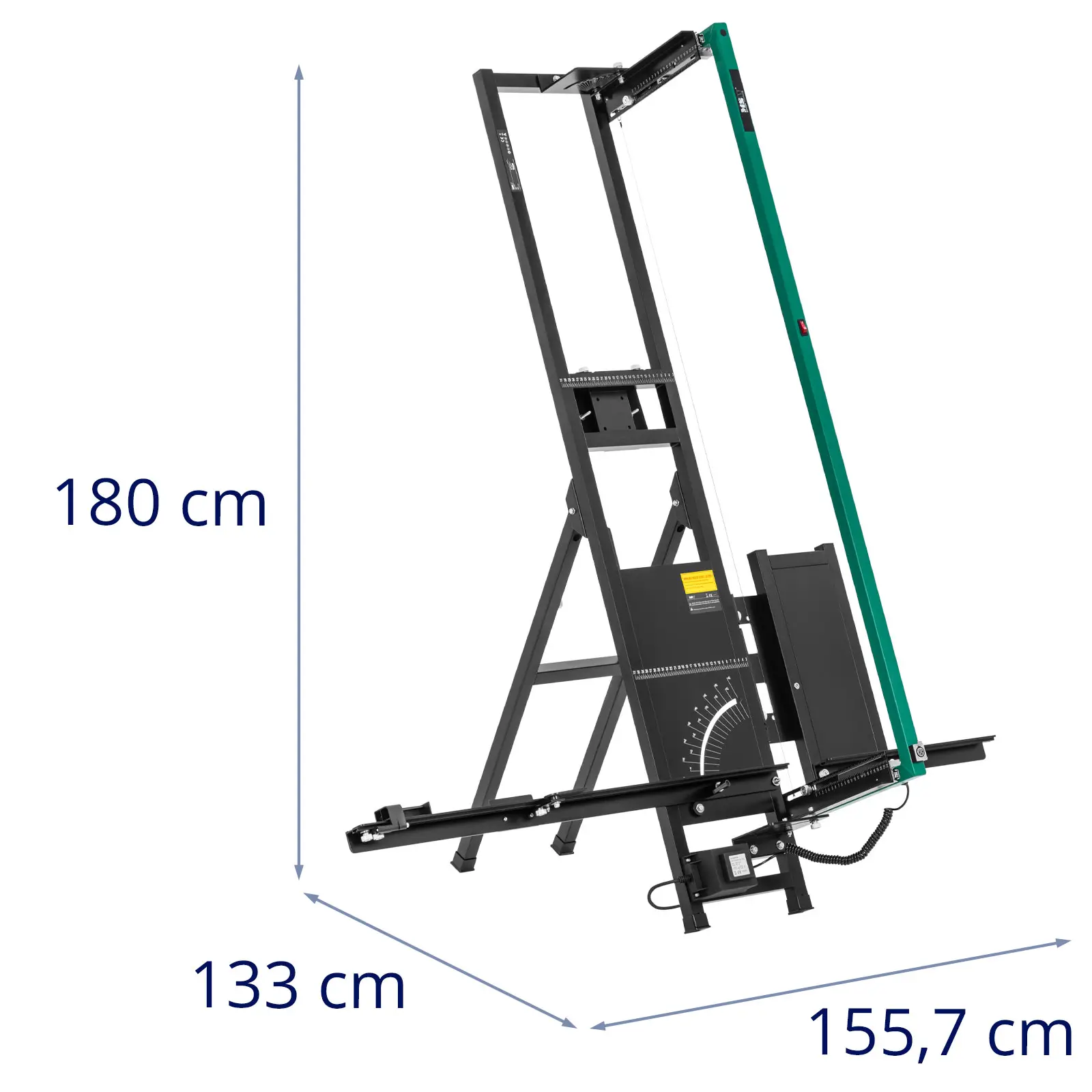 Řezačka polystyrenu - 200 W - 1 350 mm / 330 mm - se stojanem (Materiál: Hliník)