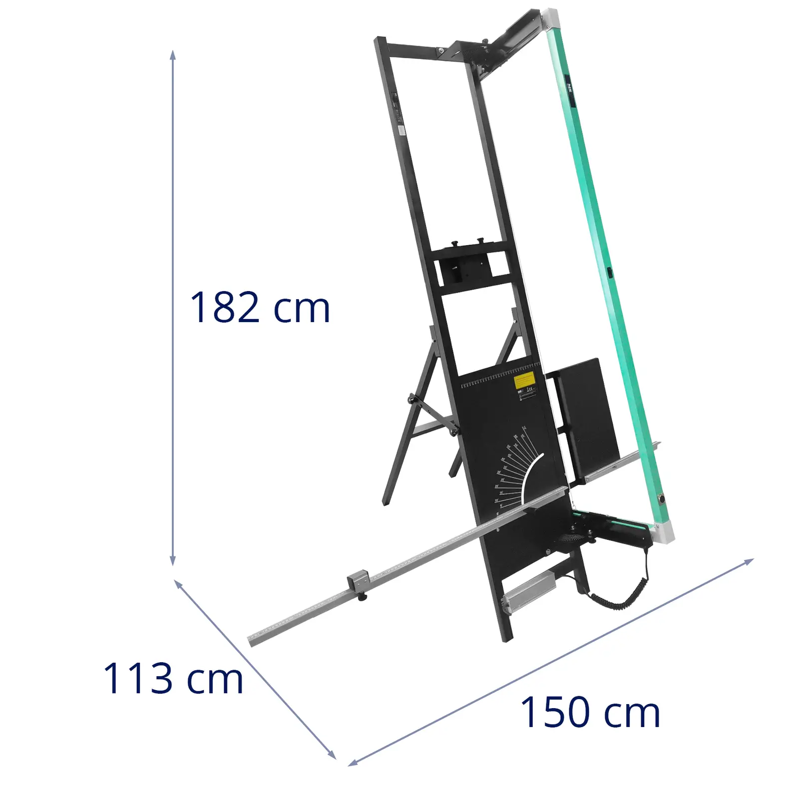 Polisztirolvágó - 200 W - 1350 mm / 330 mm - állvánnyal (Szín: Fekete)