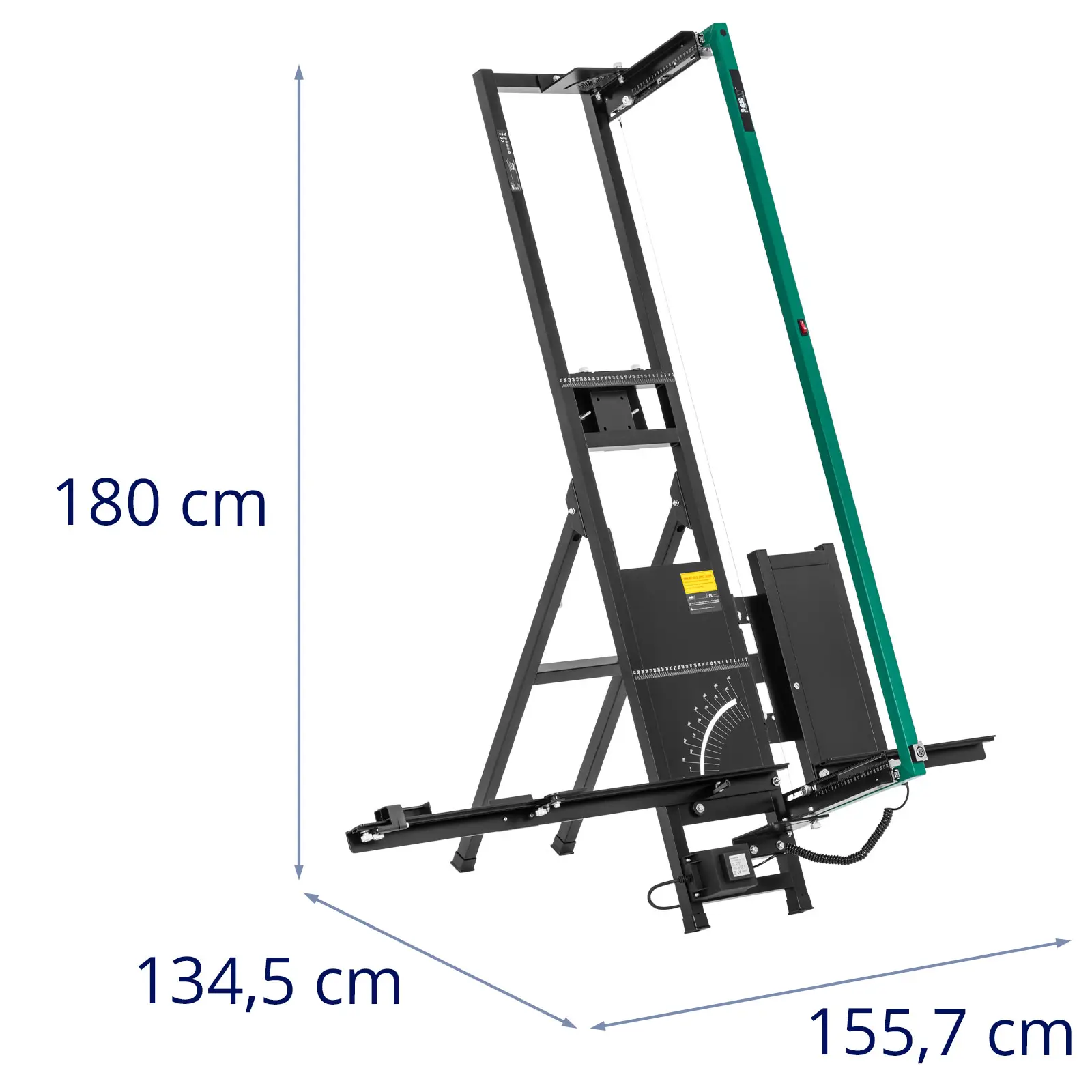 Sada řezačky na polystyren - 200 W - 1 350 mm / 330 mm - se stojanem a ruční řezačkou - 250 W (Barva: Černá)