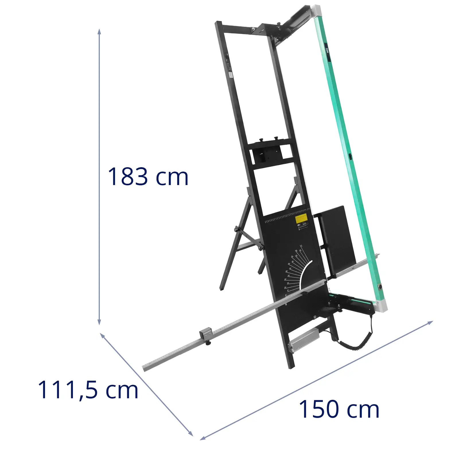 Polisztirolvágó - 200 W - 1350 mm / 330 mm - állvánnyal és kézi vágóval - 250 W (Max. hőmérséklet [°C]: 500)