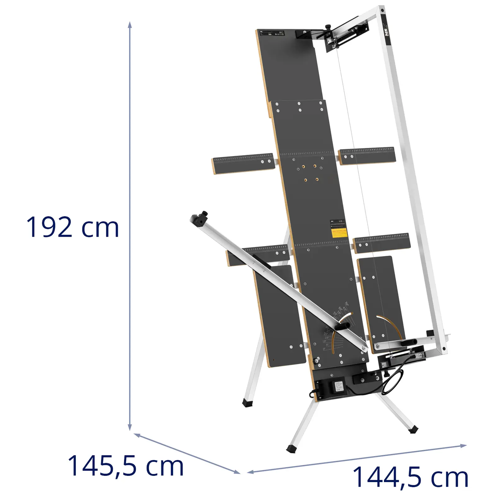 Flamingoskærer - 200 W - 1300 mm / 330 mm - med stander - ekstraholdere i begge sider