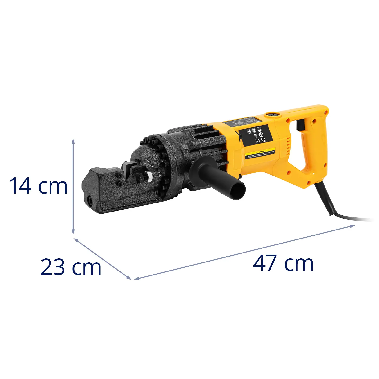 Stavební řezačka - elektrohydraulická - 1 200 W - 4 až 16 mm (Stupeň tvrdosti: Pevnost v tahu: 650 N/mm²)