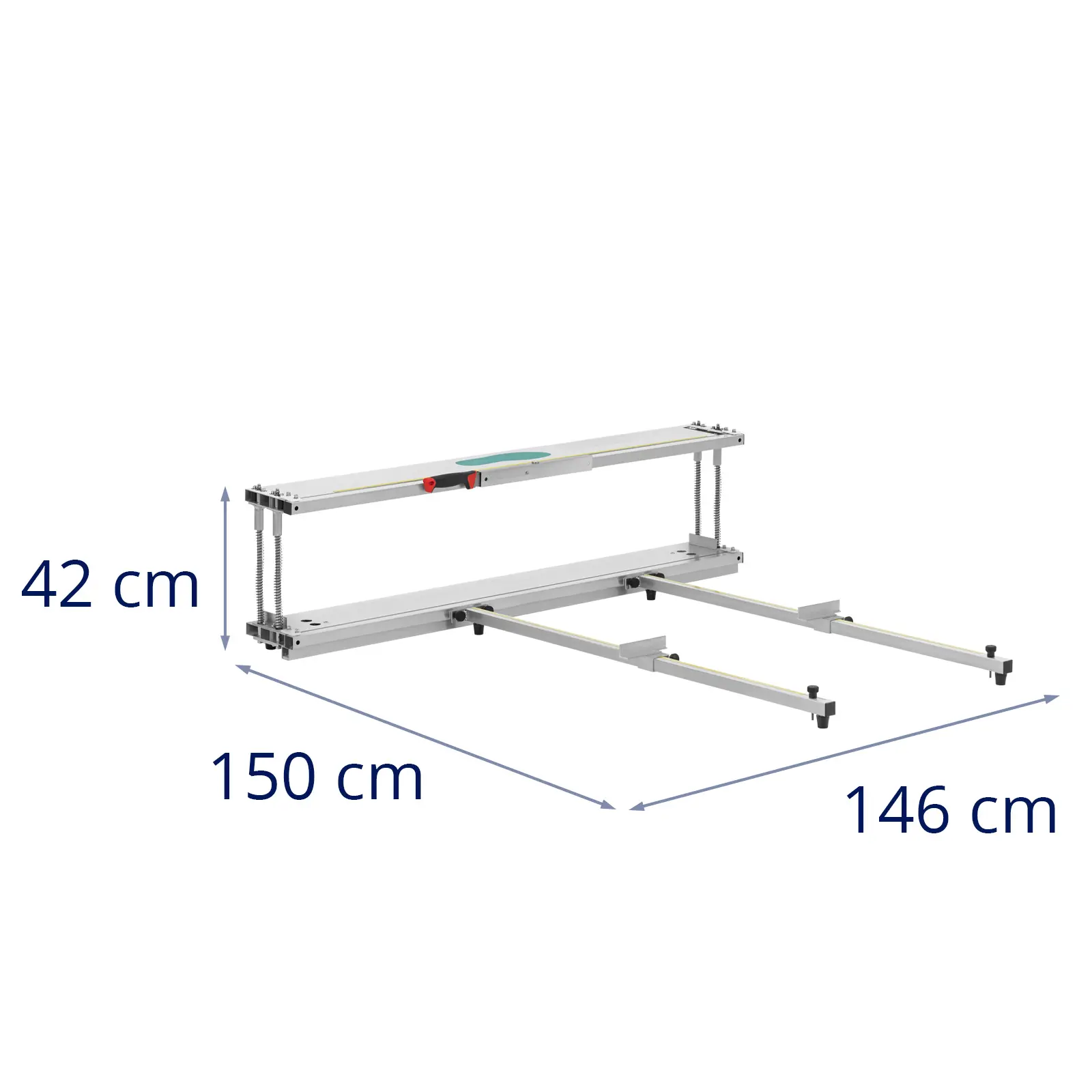 Coupe isolant en rouleaux - jusqu'à 1 300 mm - avec scie & couteau pour matériaux isolants (Couleur(s): Argent métallisé)