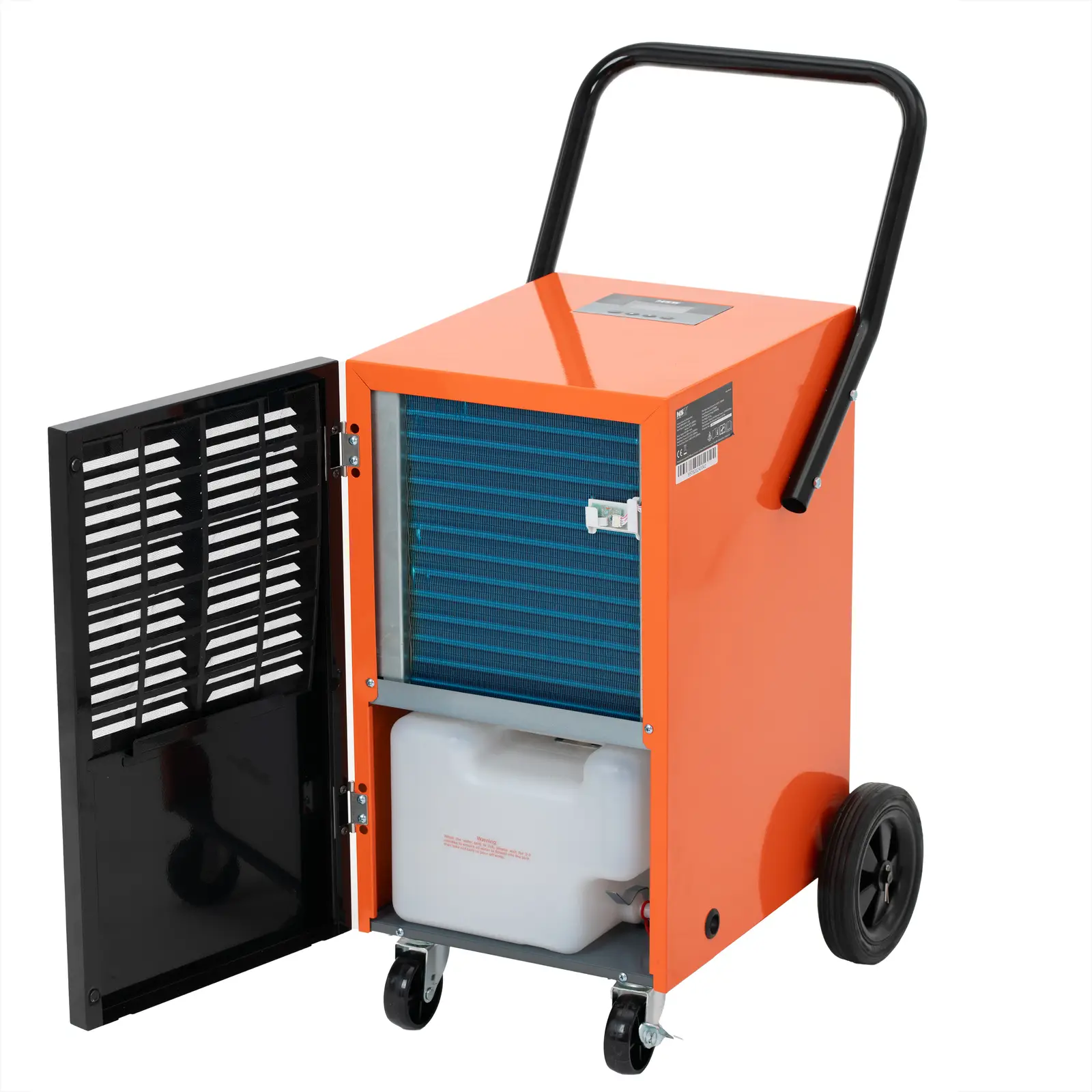 Dehumidifier - 60 l / 24 h - 75 m² - 600 m³/h - with handle and 2 wheels