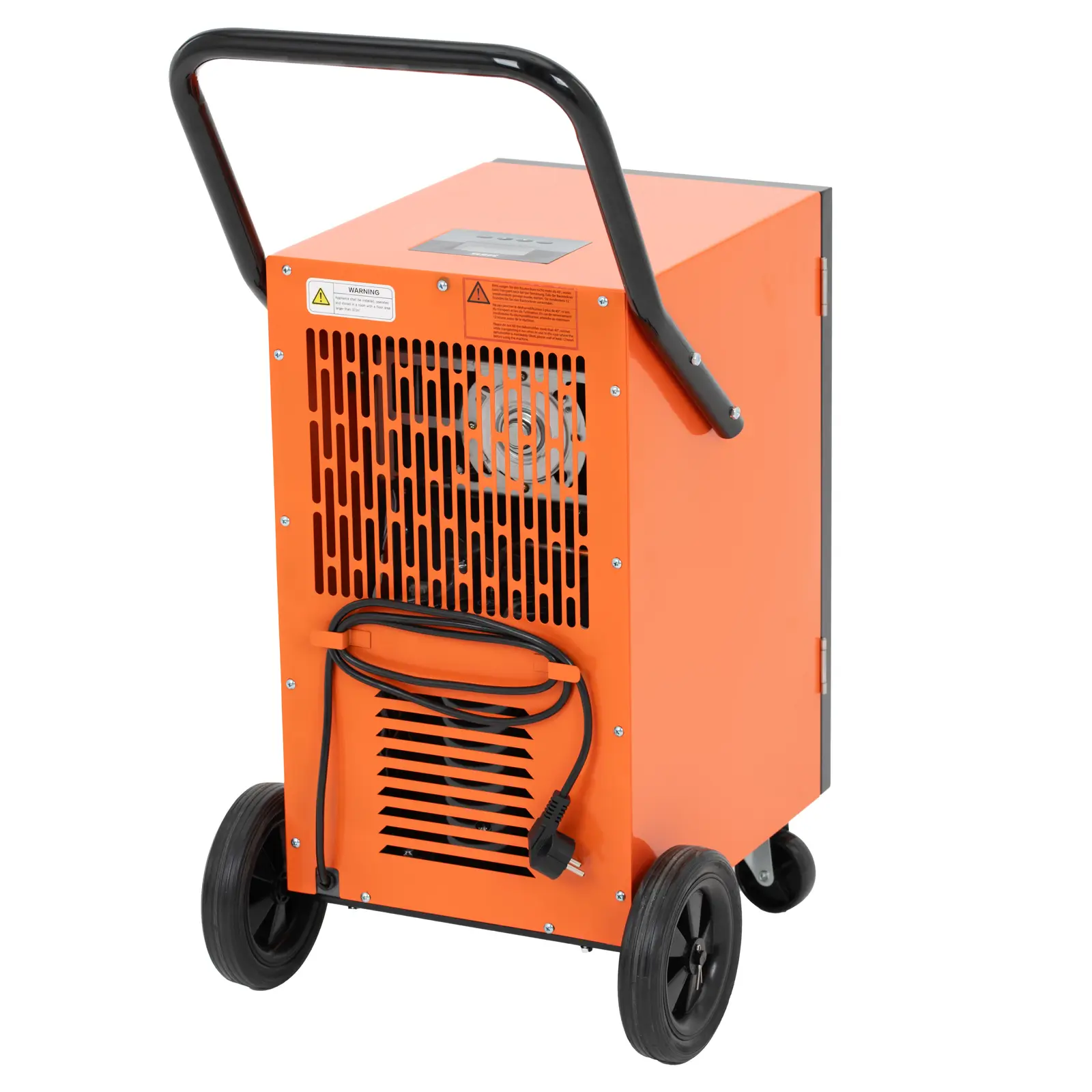 Dehumidifier - 60 l / 24 h - 75 m² - 600 m³/h - with handle and 2 wheels