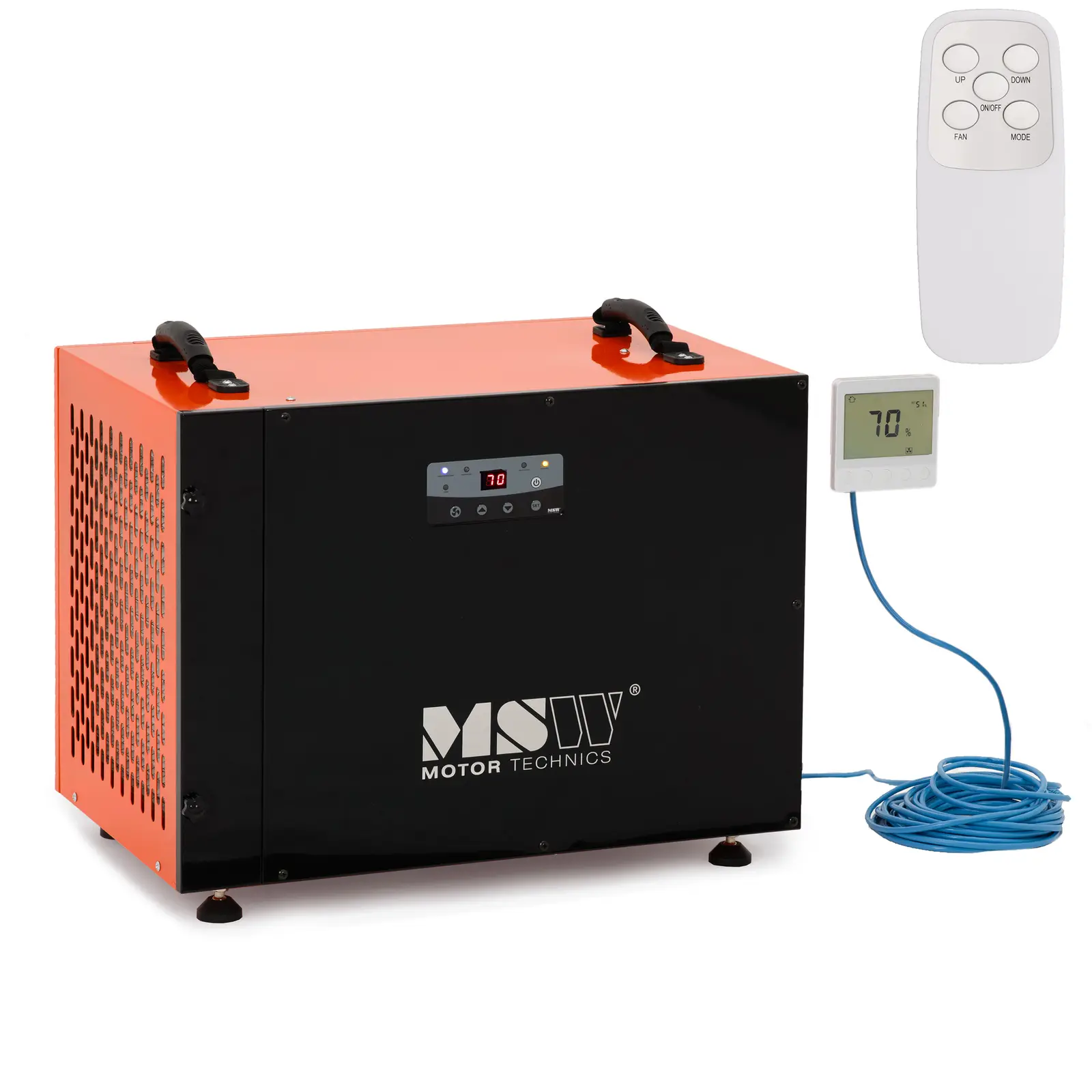 Dehumidifier - 72 l / 24 h - 90 m² - 400 m³/h - ideal for crawl spaces