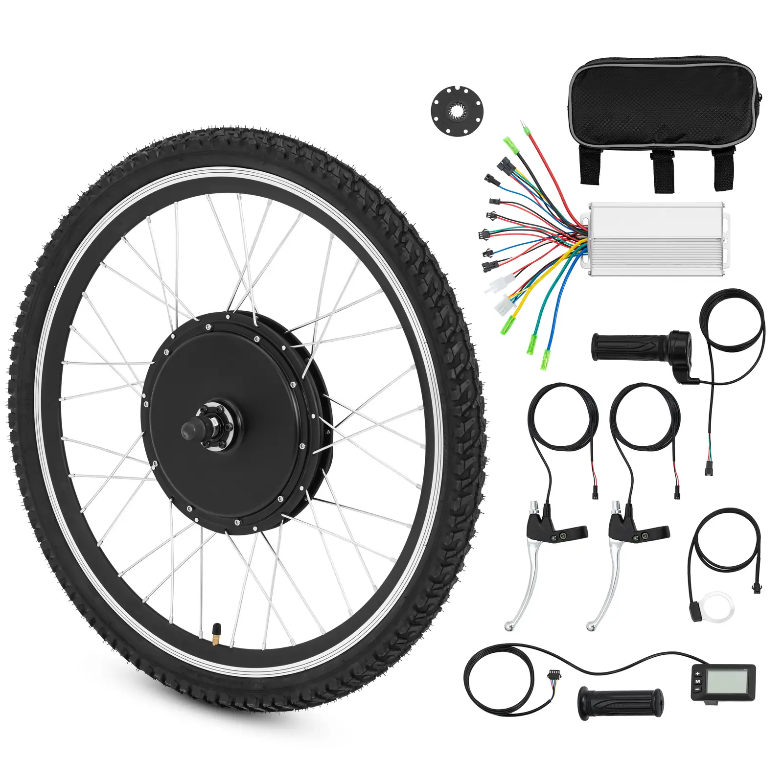 Kit de conversão para bicicleta elétrica S-Pedelec - roda dianteira - 26" - até 45 km/h