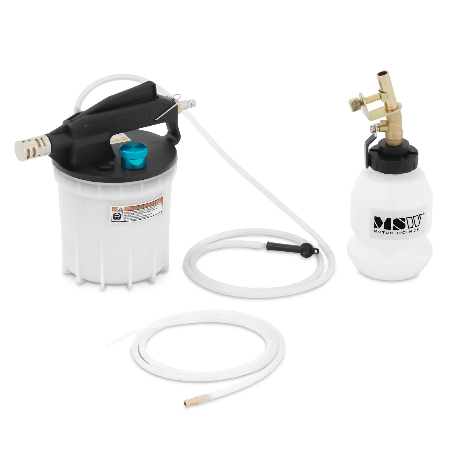 Kit de sângerare a frânelor - extractor de ulei și recipient de reumplere - 2,8 până la 12 bar - 2 l