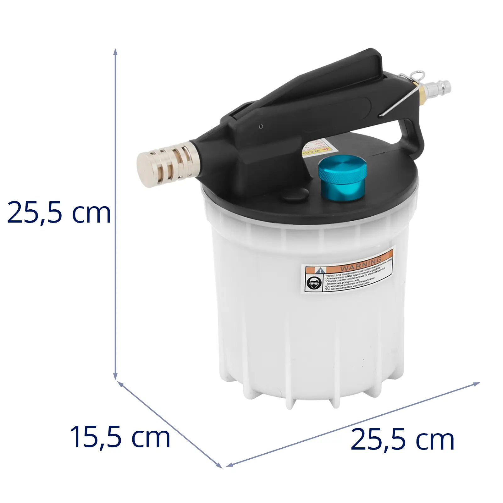 Kit de sângerare a frânelor - extractor de ulei și recipient de reumplere - 2,8 până la 12 bar - 2 l