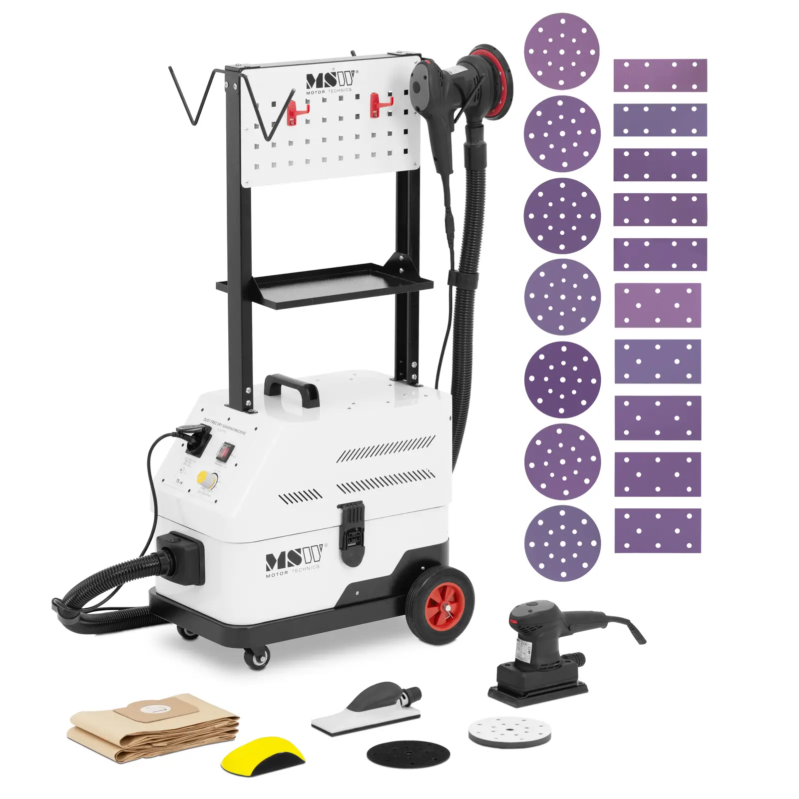 Sanding Machine with Dust Extraction - 1600 W - 2600 Pa - mobile