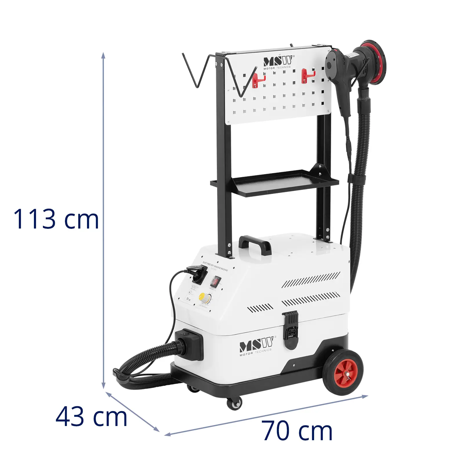 Bruska s odsáváním - 1 600 W - 2 600 Pa - mobilní (Emitovaný hluk: 75 dB)