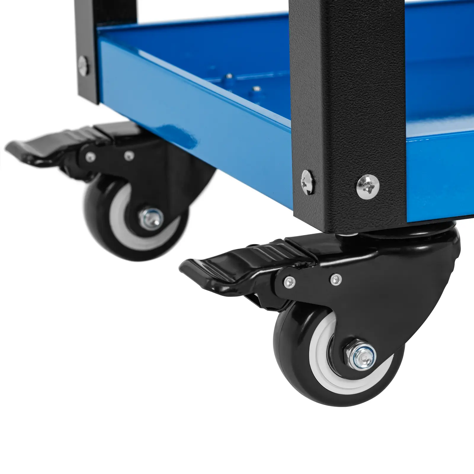 Servante d'atelier - acier - jusqu'à 500 kg - avec frein de roue (Serrure à clé: Non)