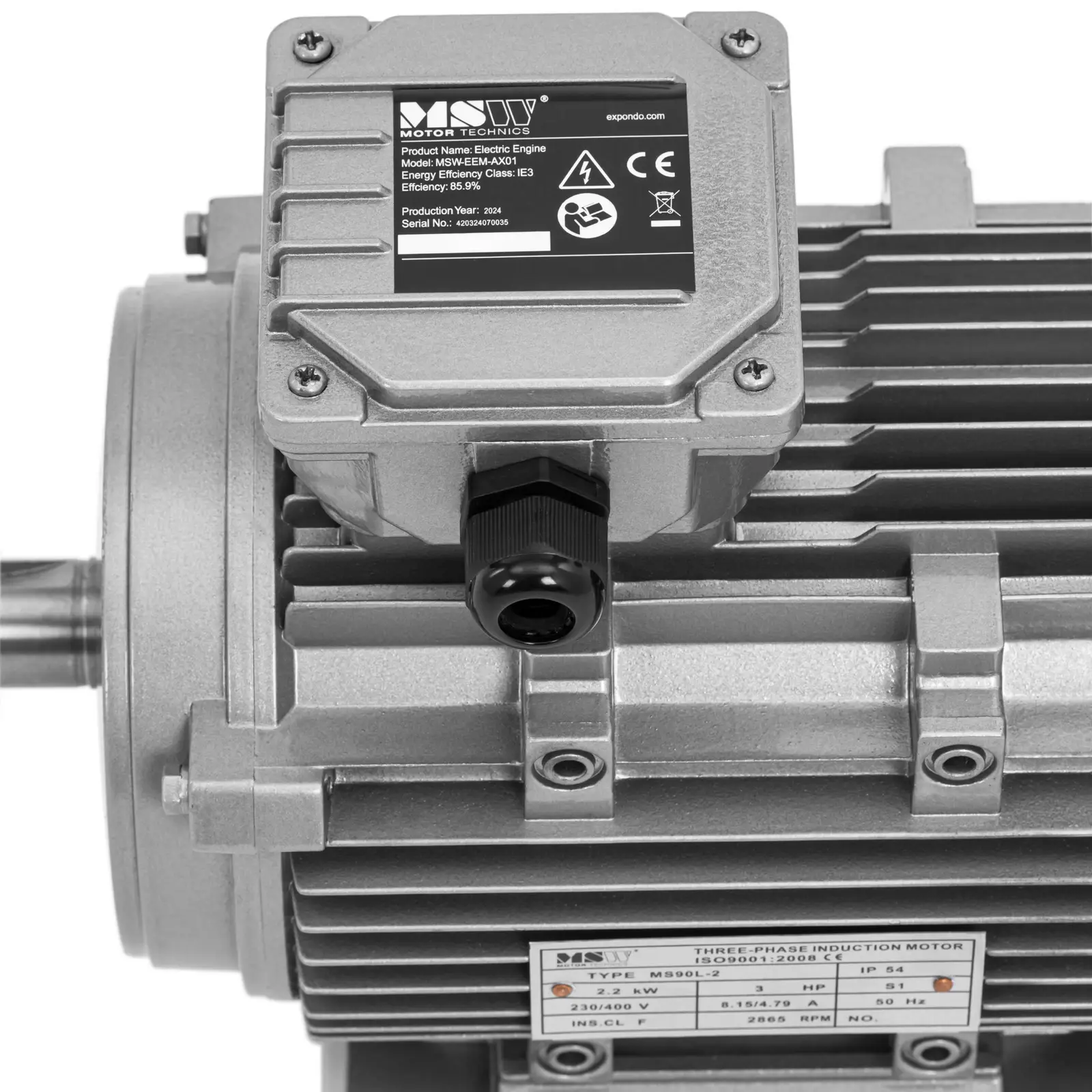 Asynchronní motor - třífázový - 2,2 kW - 2 870 ot/min - 230/400 V - IE3 (Frekvence [Hz]: 50)