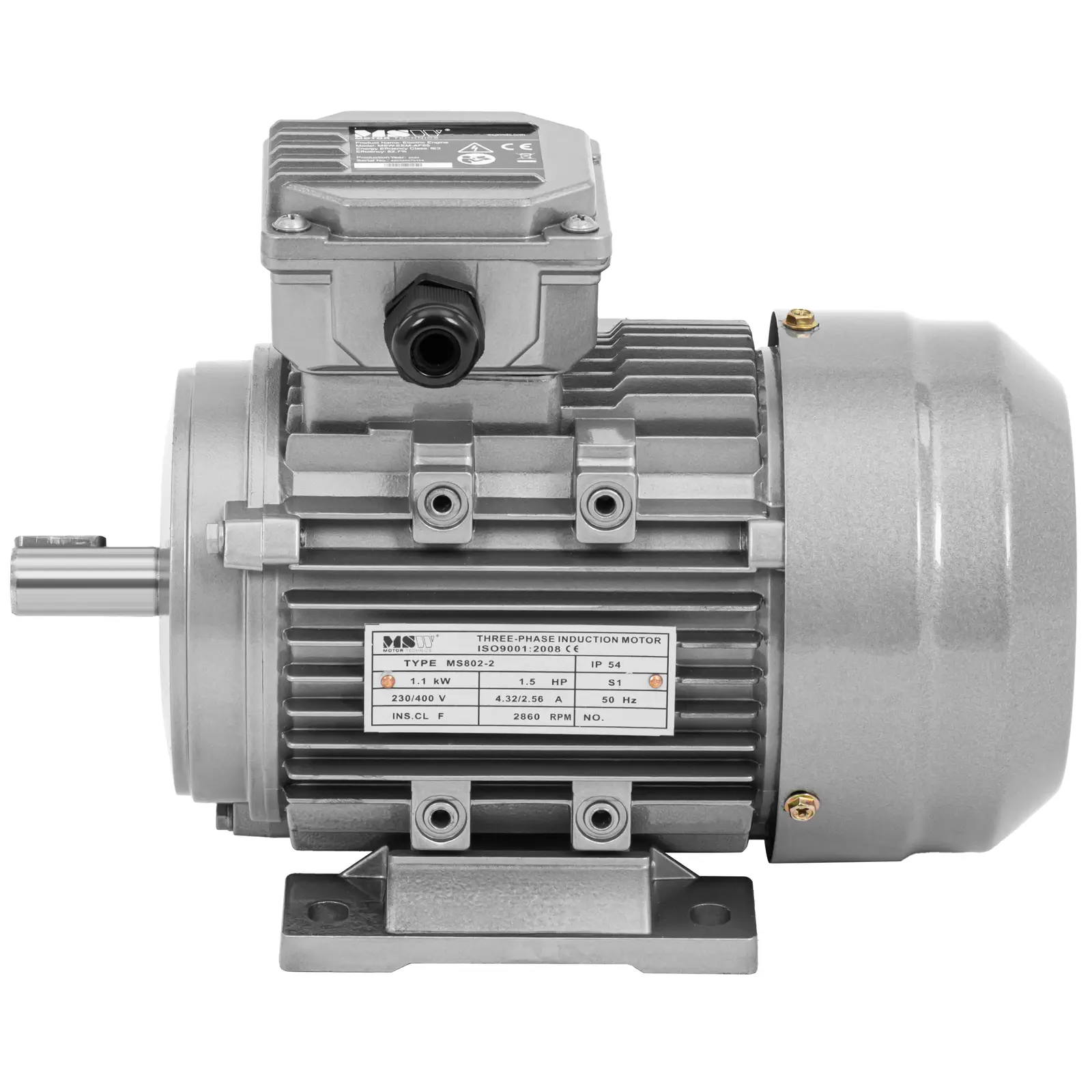 Asynchronní motor - třífázový - 1,1 kW - 2 870 ot/min - 230/400 V - IE3 (Průměr hřídele: 19 mm)