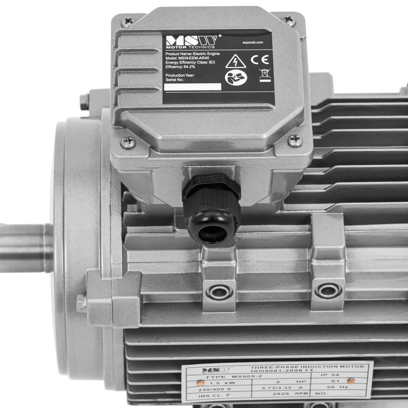 Silnik elektryczny asynchroniczny - trzyfazowy - 1,5 kW - 2870 obr./min - 230/400 V - IE3 (Częstotliwość [Hz]: 50)