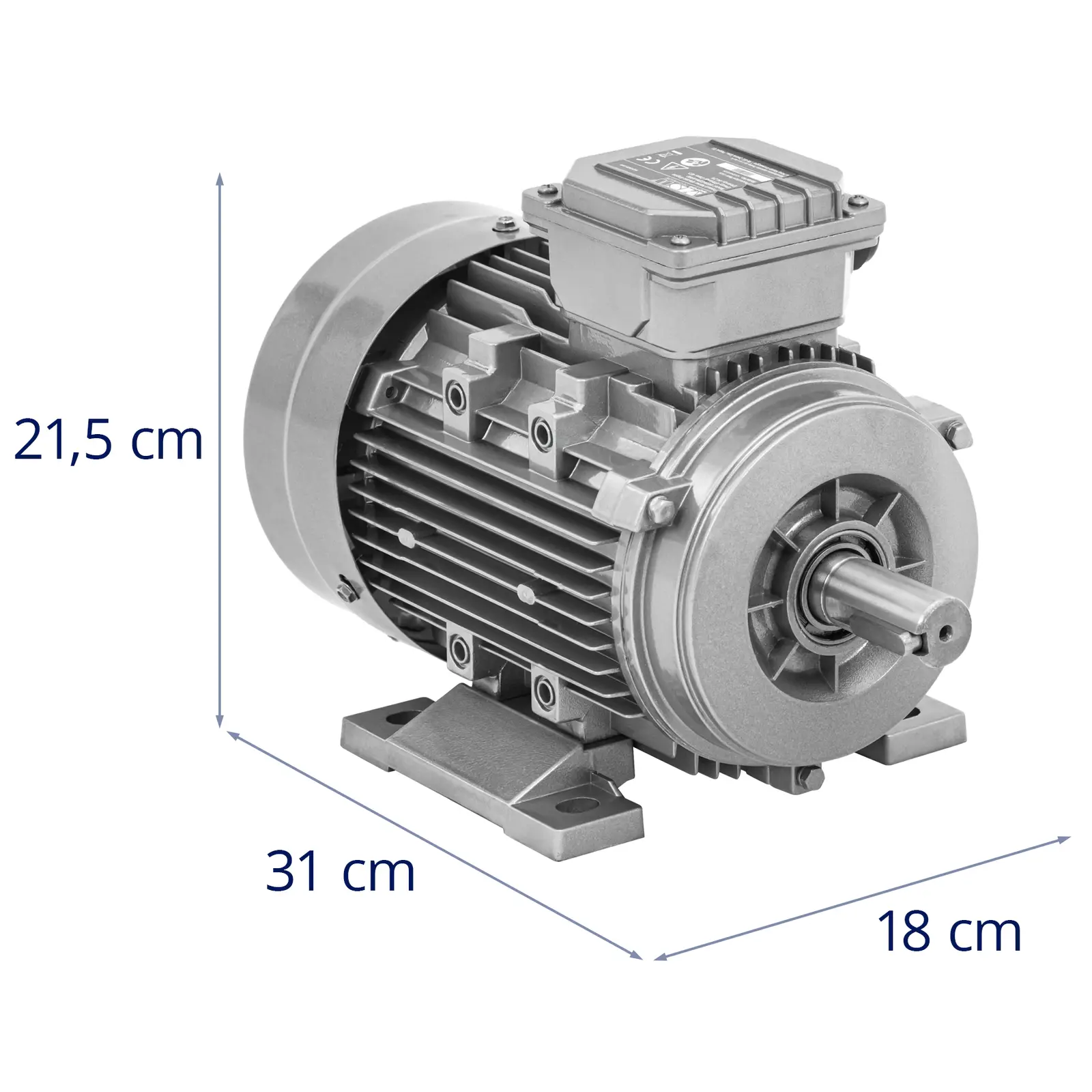 Silnik elektryczny asynchroniczny - trzyfazowy - 1,5 kW - 2870 obr./min - 230/400 V - IE3 (Poziom hałasu: 74.9 dB)