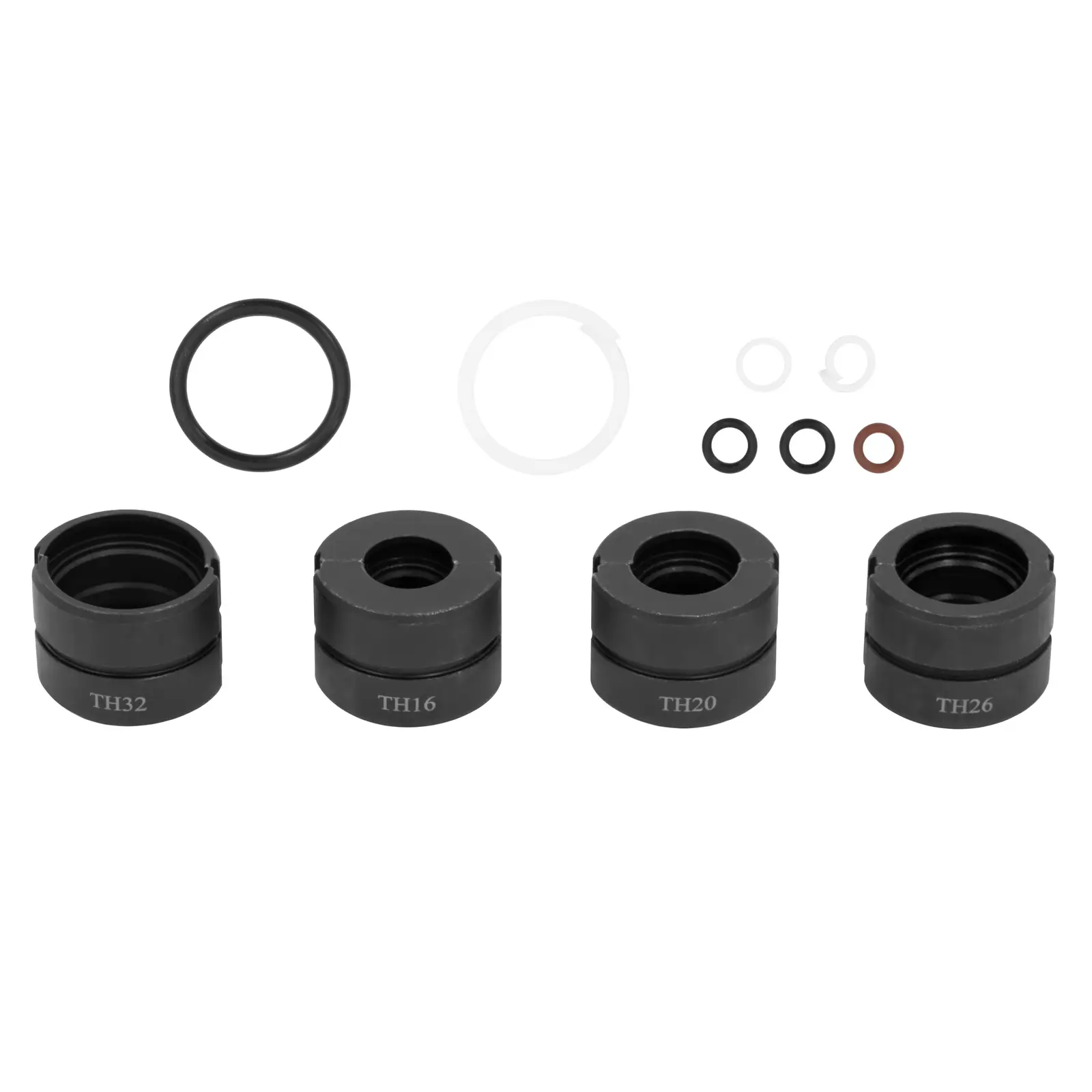 Crimpzange - hydraulisch - 6 t - TH 16 / 20 / 26 / 32 mm (Farbe: Schwarz)