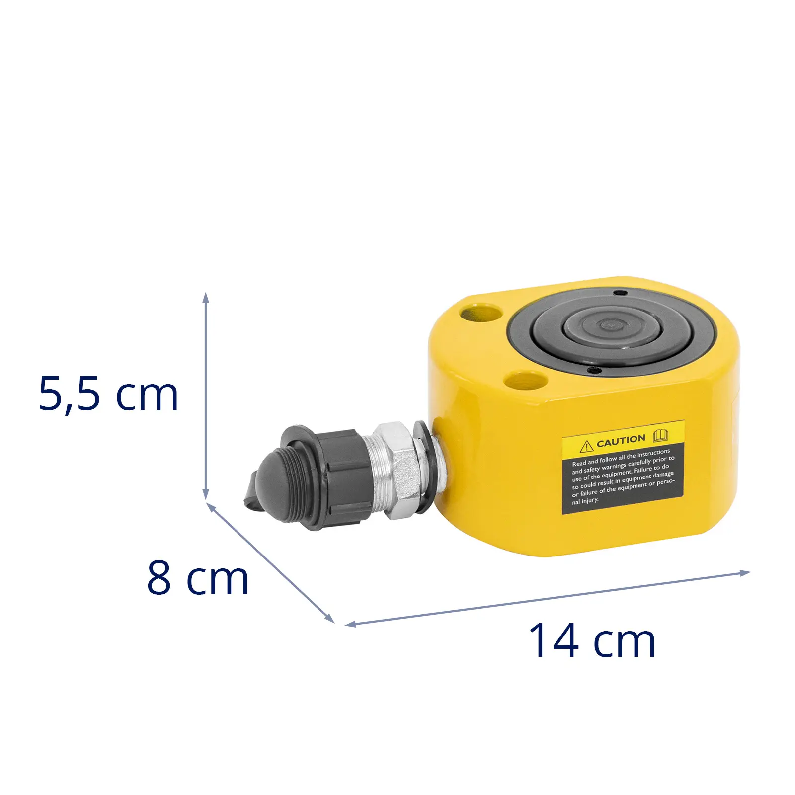 Dvojčinný hydraulický válec - 20 t - 30 mm (Výška válce: 57 mm)