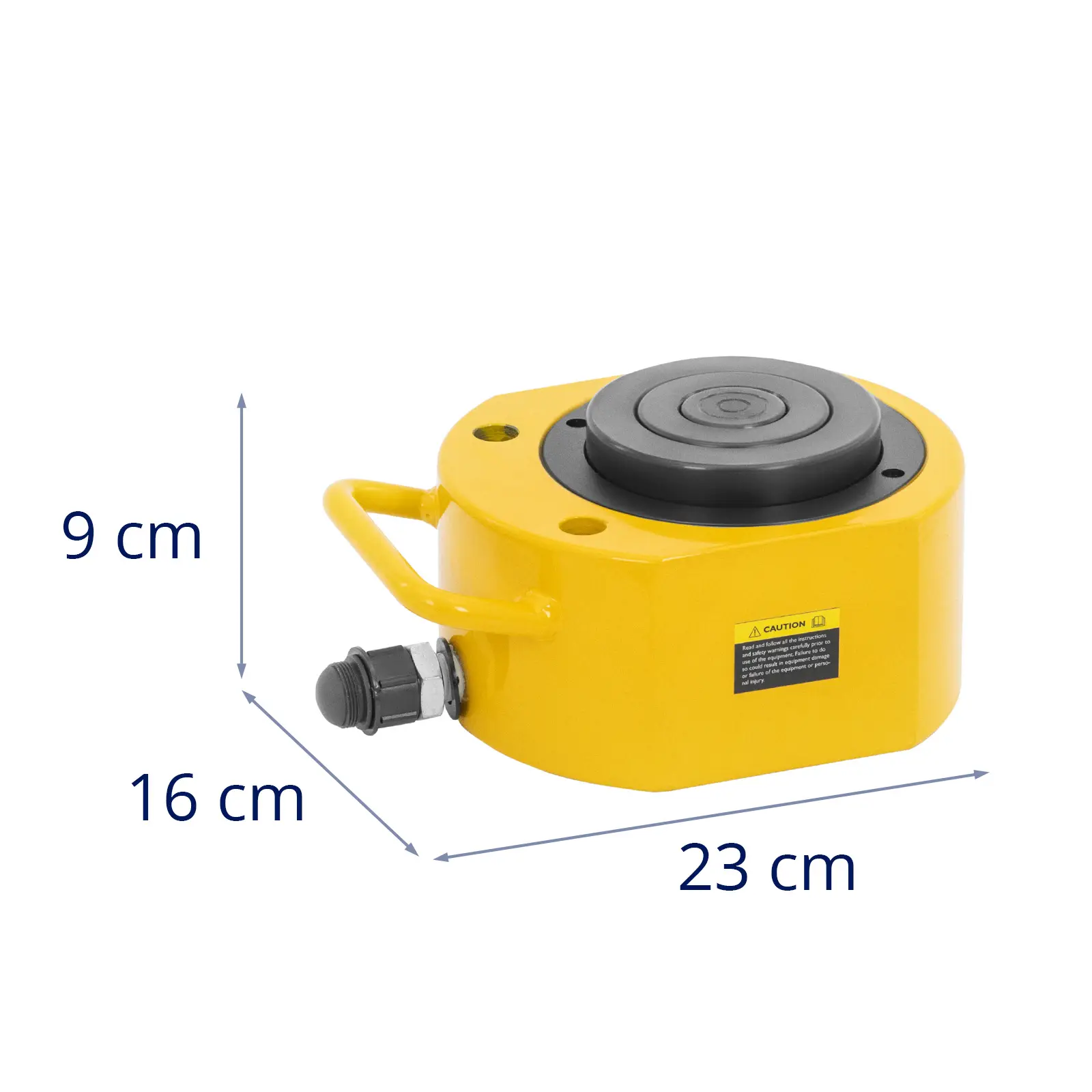 Dvojčinný hydraulický válec - 100 t - 78 mm (Výška válce: 90 mm)