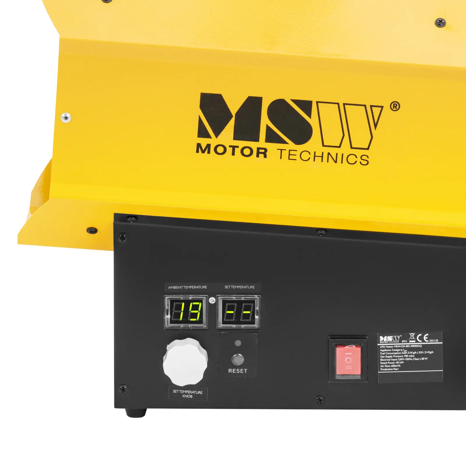 Încălzitor pe gaz - 40 kW - 310 m² (Senzor de temperatură: Da)